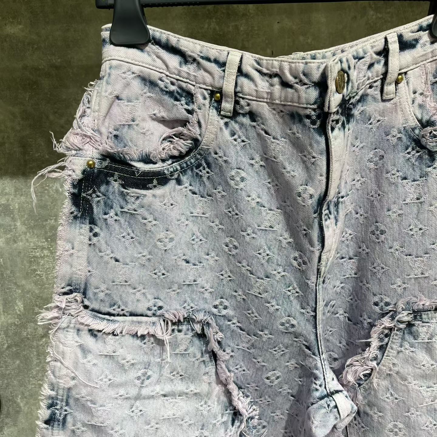 Louis Vuitton Louis Vuitton Distressed Purple Denim Jeans 32 Men Size US 32 / EU 48 - 6 Thumbnail