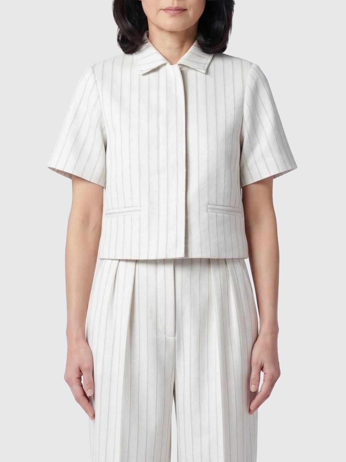 Max Mara Max Mara Jacket Woman White Size S / US 4 / IT 40 - 4 Thumbnail