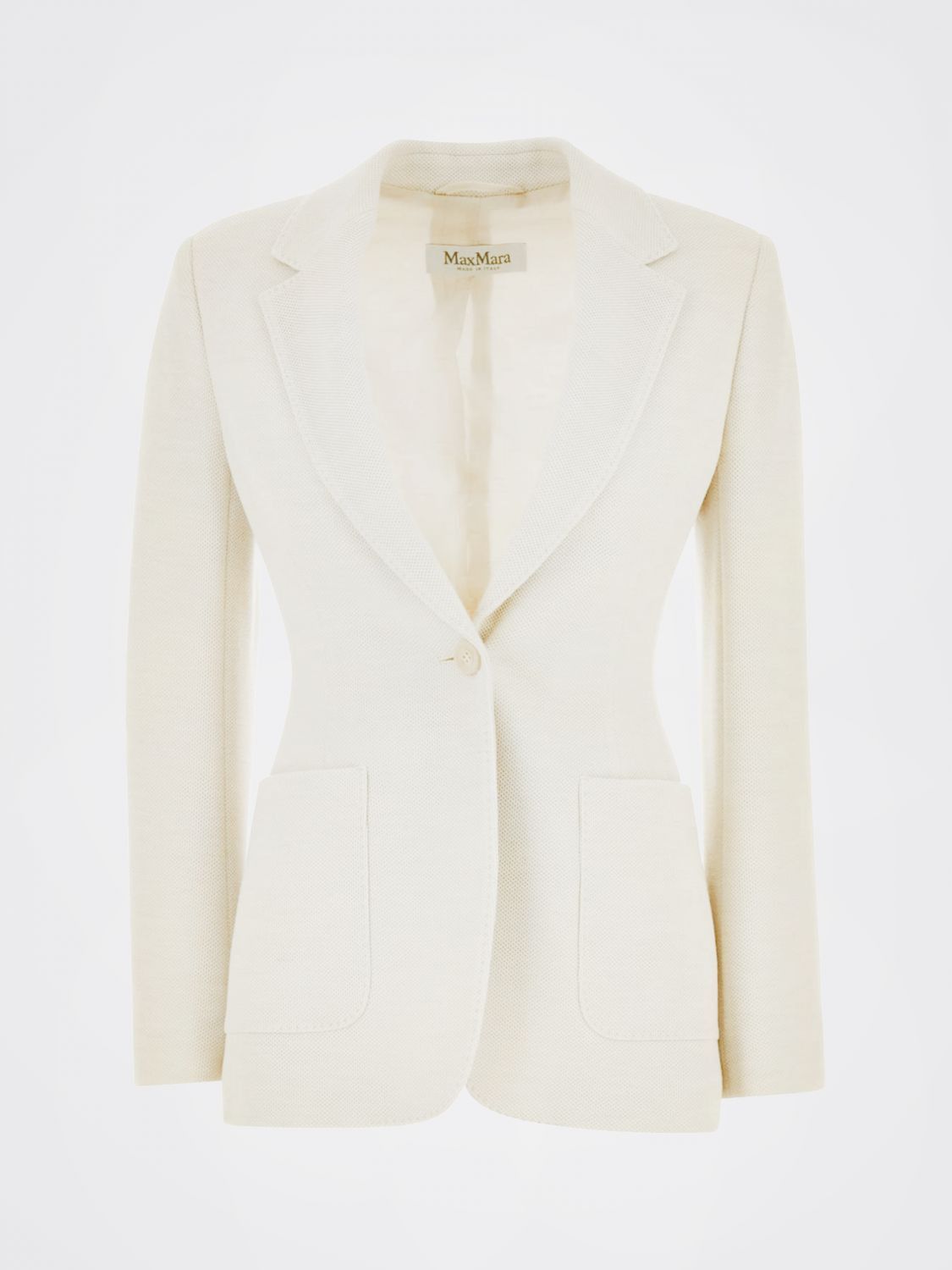 Max Mara Max Mara Jacket Woman Yellow Cream Size M / US 6-8 / IT 42-44 - 2 Thumbnail