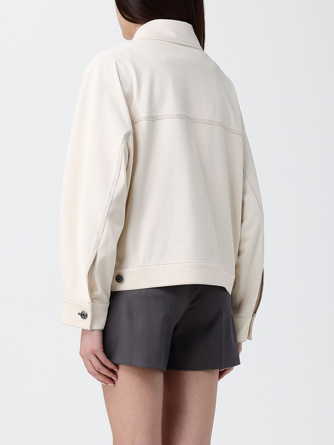 Max Mara Max Mara Jacket Woman Ivory Size XL / US 12-14 / IT 48-50 - 3 Thumbnail