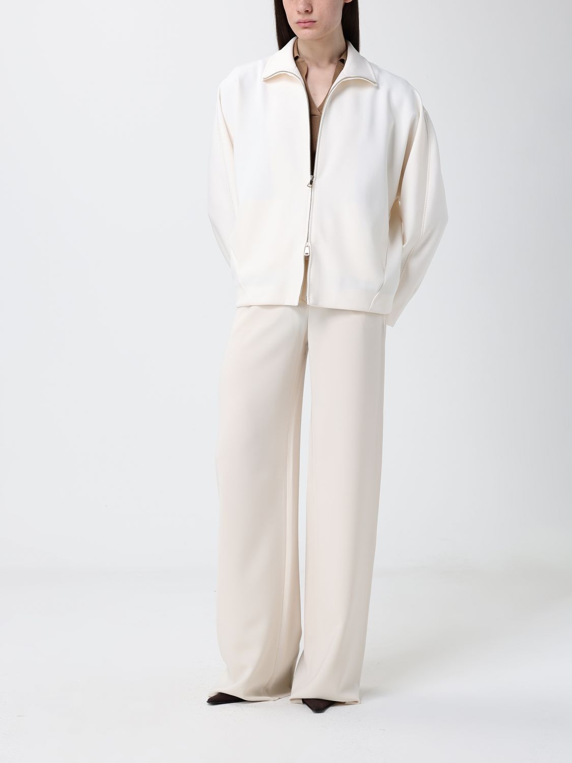 Max Mara Max Mara Jacket Woman Ivory Size S / US 4 / IT 40 - 2 Thumbnail