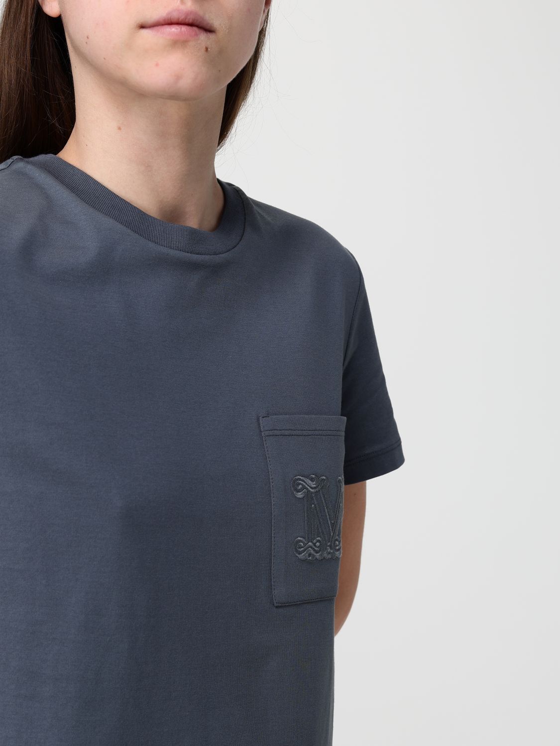 Max Mara Max Mara T-Shirt Woman Grey 1 Size M / US 6-8 / IT 42-44 - 4 Thumbnail