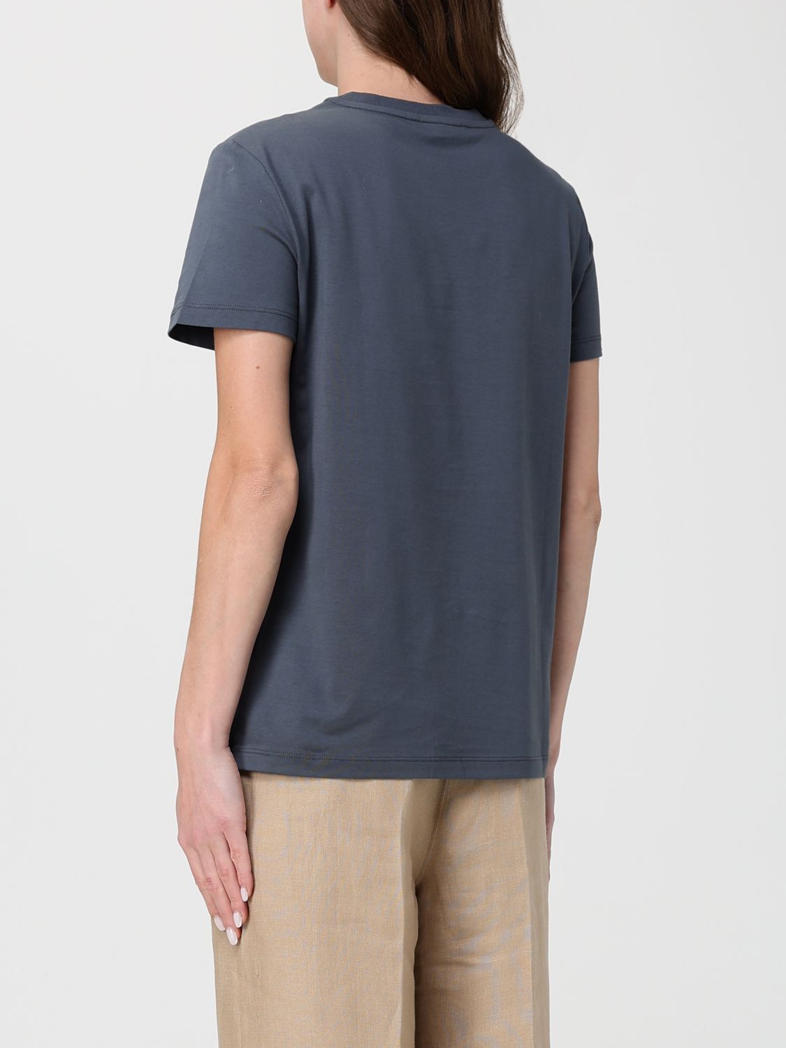 Max Mara Max Mara T-Shirt Woman Grey 1 Size XS / US 0-2 / IT 36-38 - 2 Thumbnail