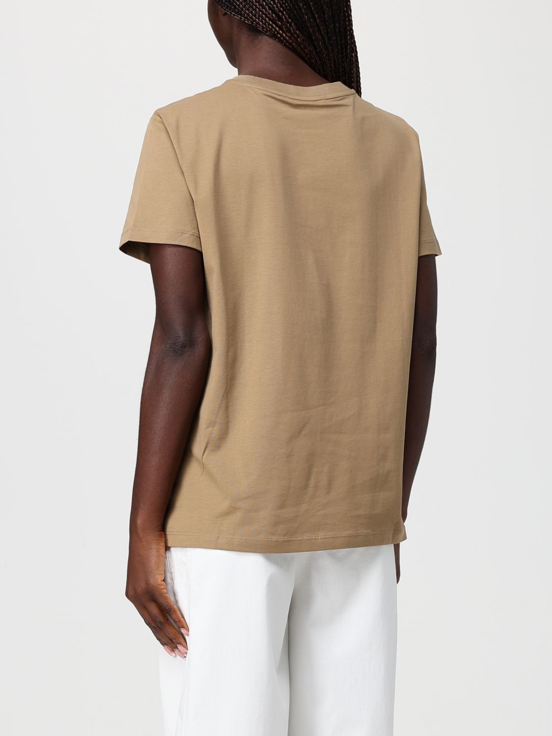 Max Mara Max Mara T-Shirt Woman Beige Size L / US 10 / IT 46 - 3 Thumbnail