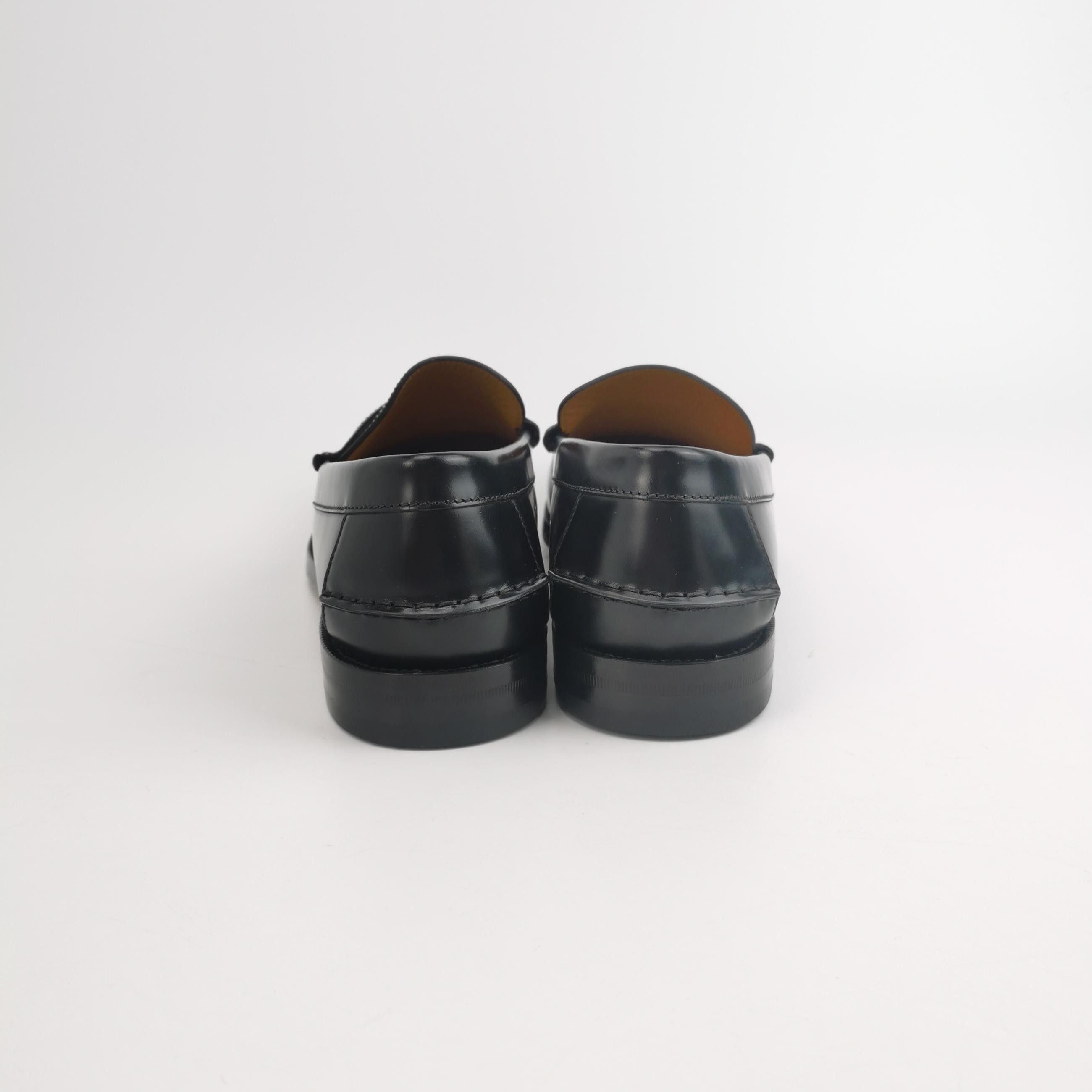 Gucci Gucci Web Stripe Leather Loafers 11.5 Size US 12 / EU 45 - 5 Thumbnail