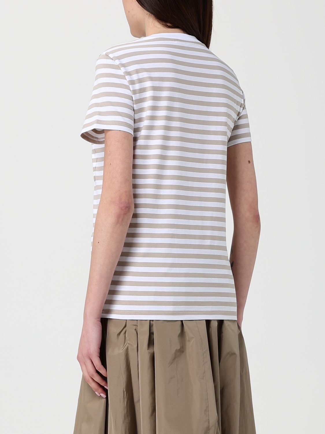 Max Mara Max Mara T-Shirt Woman Beige Size M / US 6-8 / IT 42-44 - 3 Thumbnail