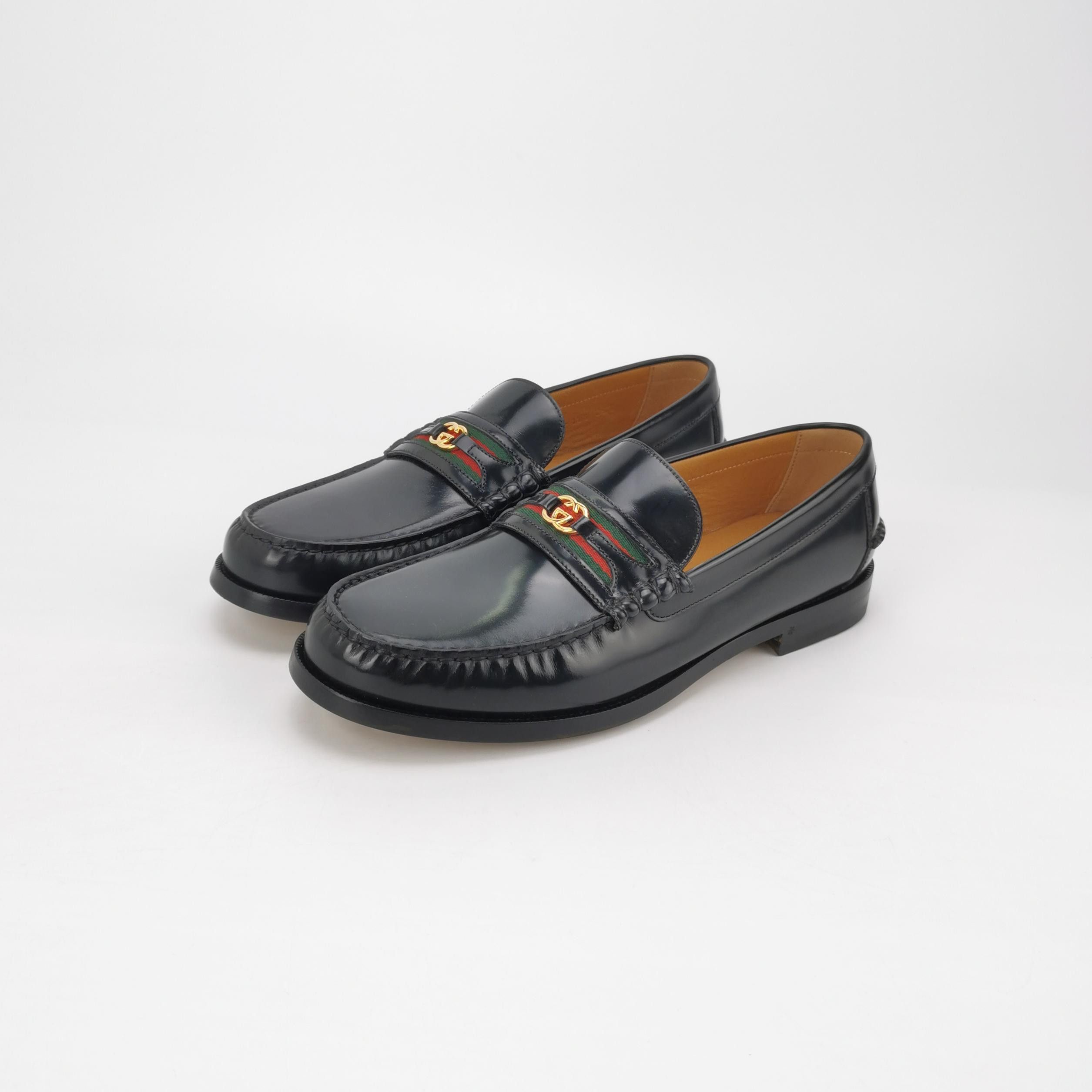 Gucci Gucci Web Interlocking G Loafers Size 11.5 Size US 12 / EU 45 - 3 Thumbnail