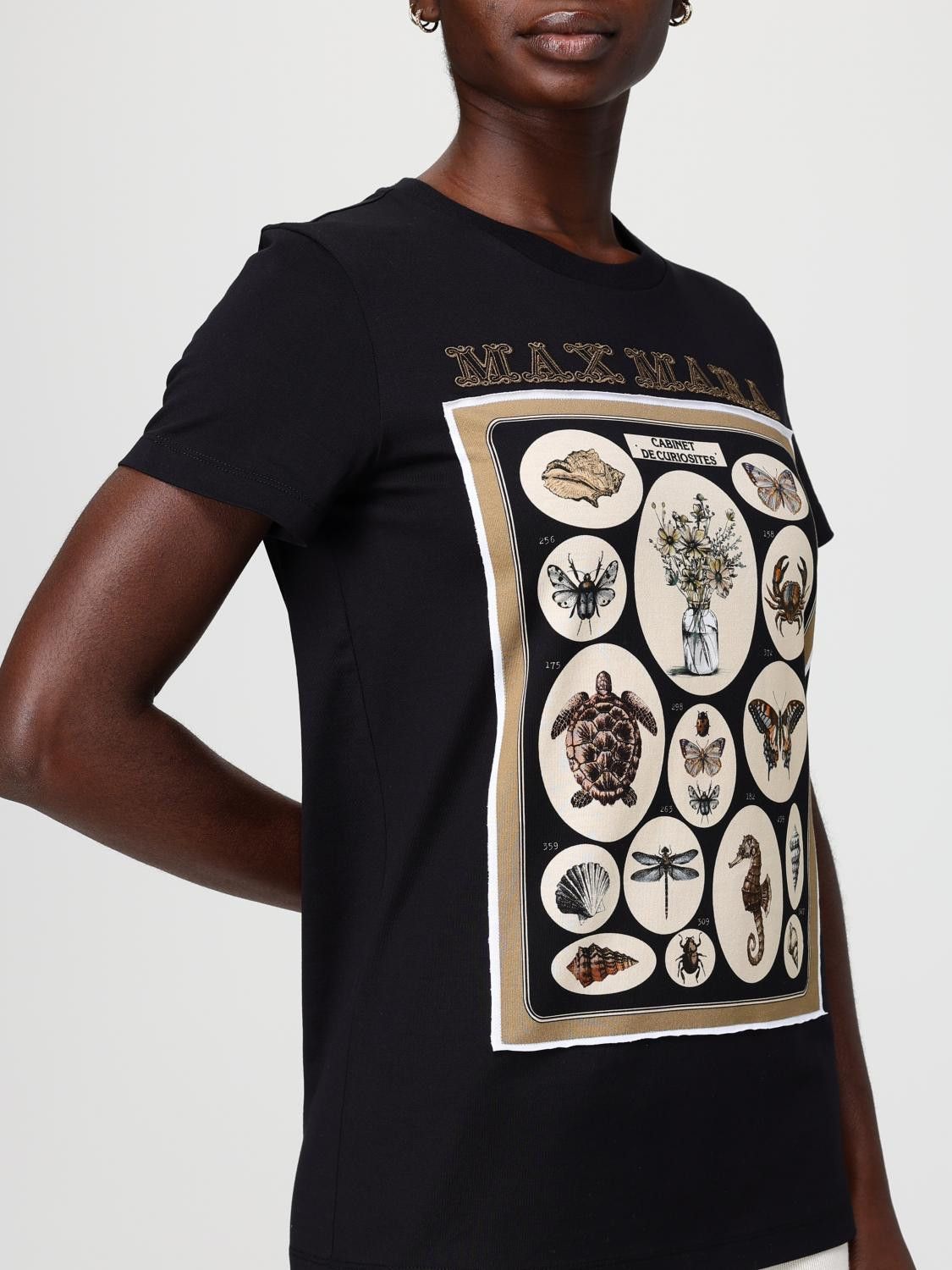 Max Mara Max Mara T-Shirt Woman Black Size L / US 10 / IT 46 - 4 Thumbnail