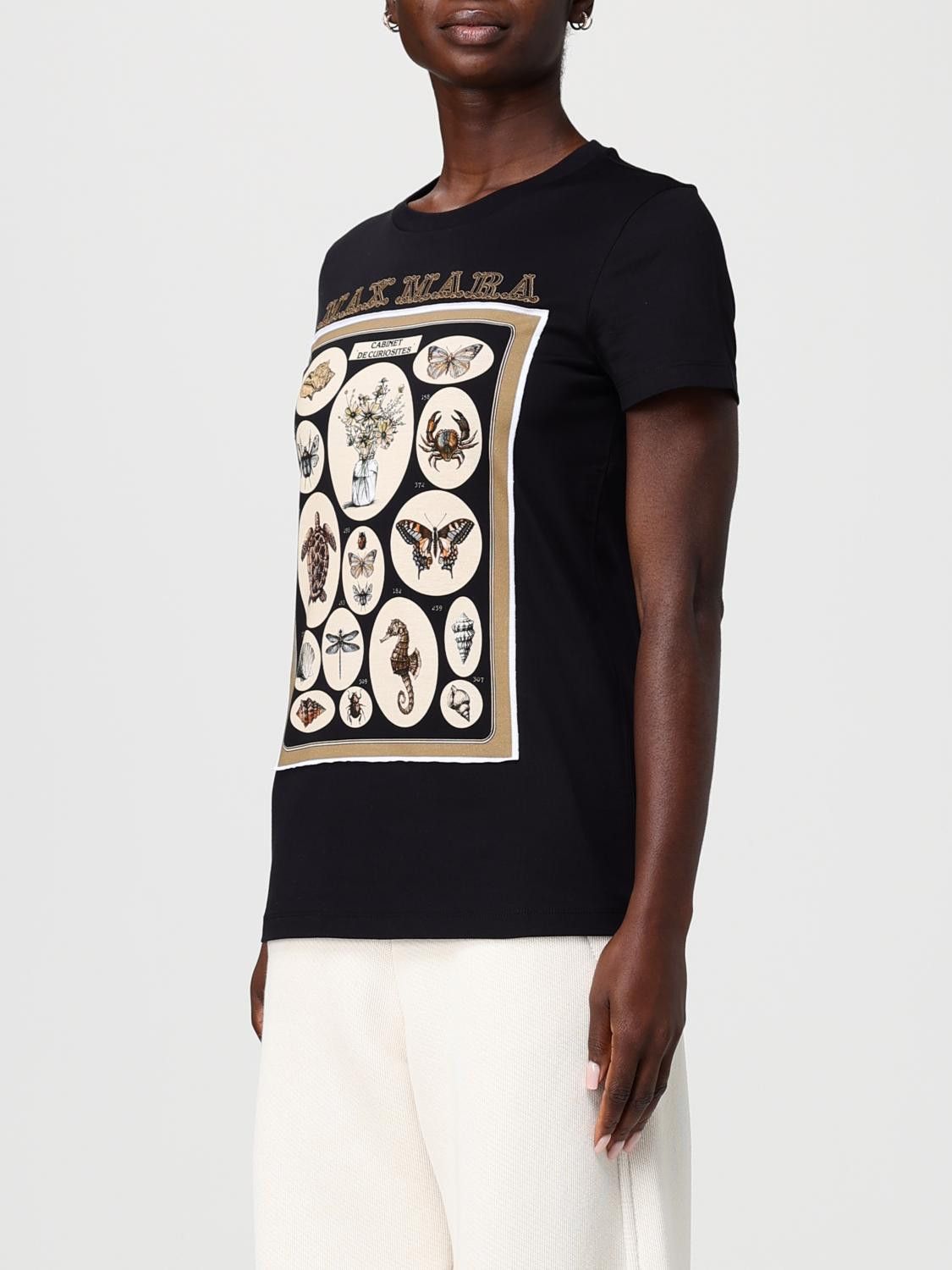 Max Mara Max Mara T-Shirt Woman Black Size M / US 6-8 / IT 42-44 - 3 Thumbnail