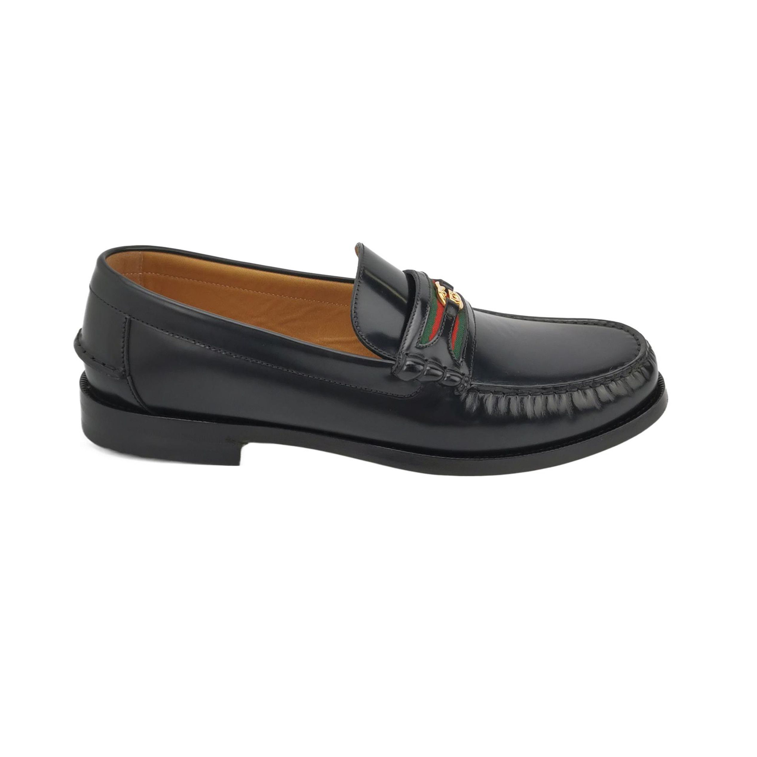 Gucci Gucci Web Stripe Interlocking G Loafers 12 Size US 13 / EU 46 - 2 Thumbnail