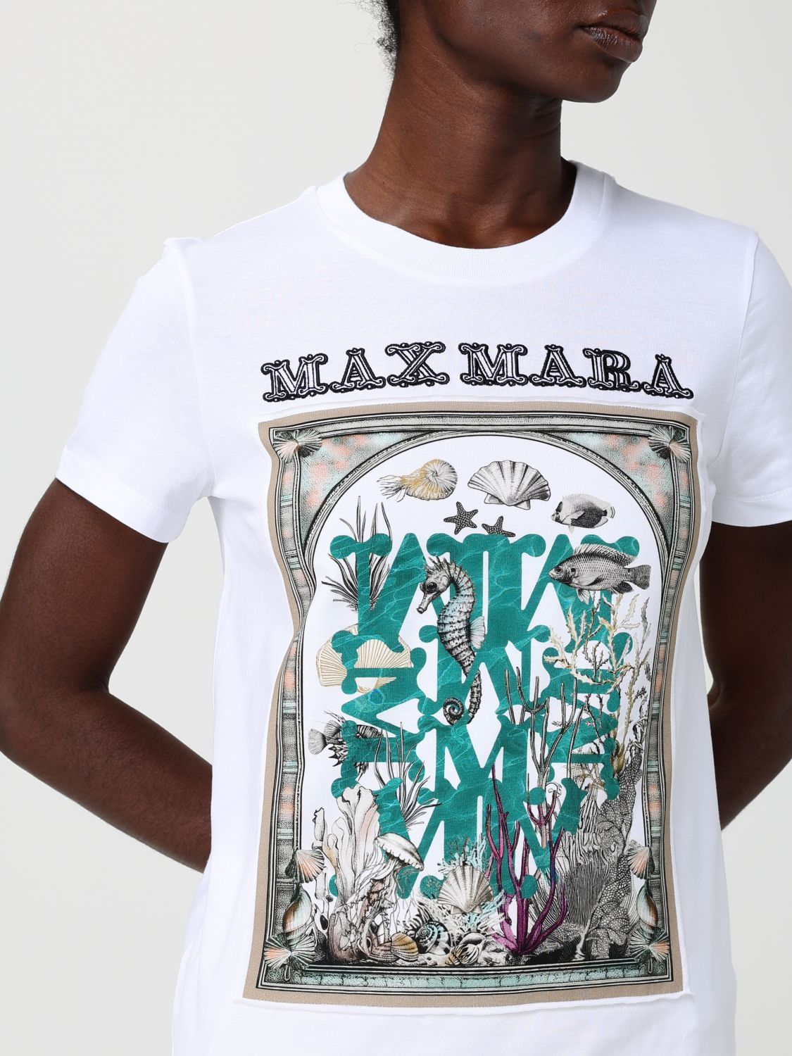 Max Mara Max Mara T-Shirt Woman White Size S / US 4 / IT 40 - 4 Thumbnail