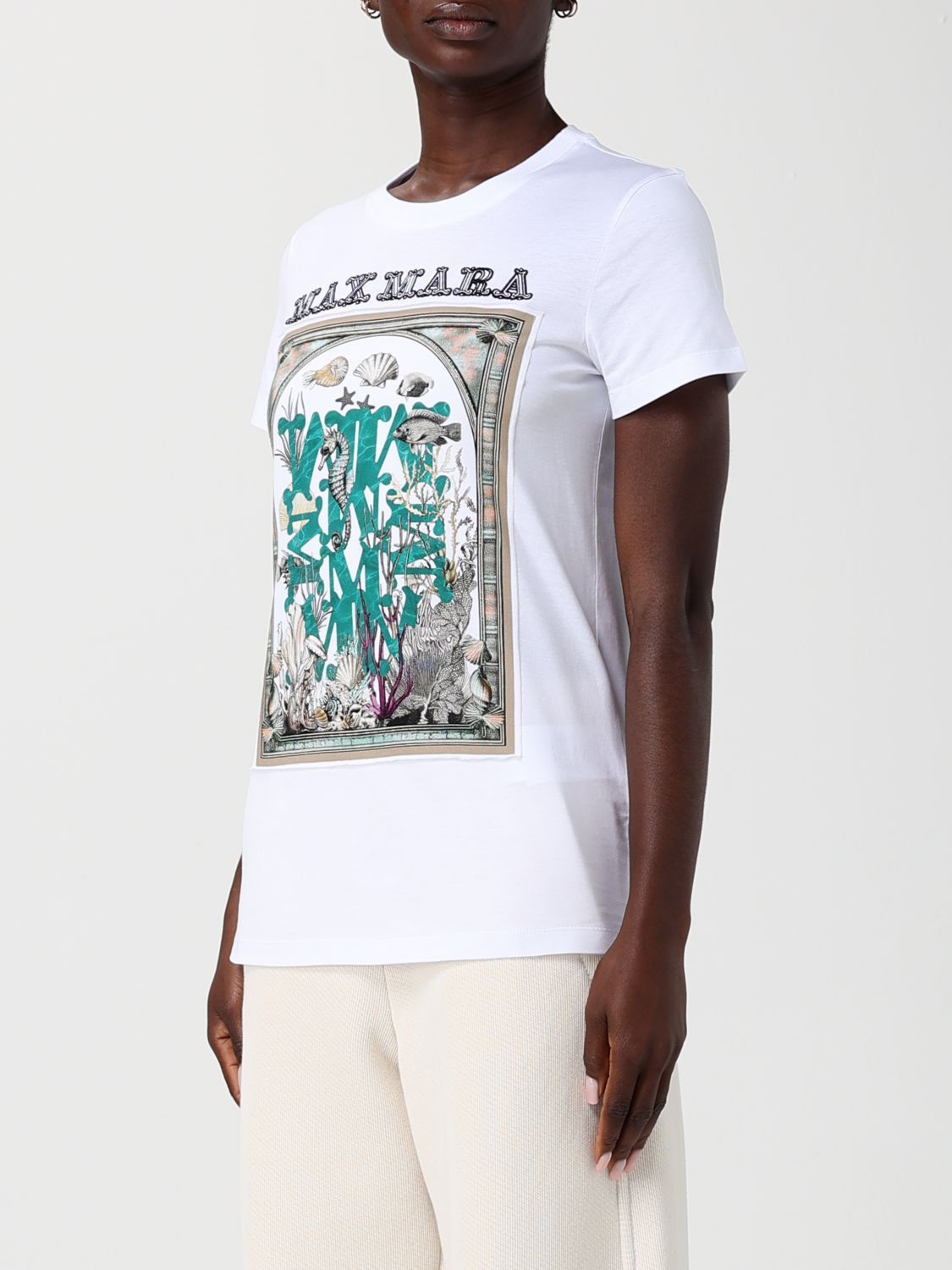 Max Mara Max Mara T-Shirt Woman White Size S / US 4 / IT 40 - 3 Thumbnail