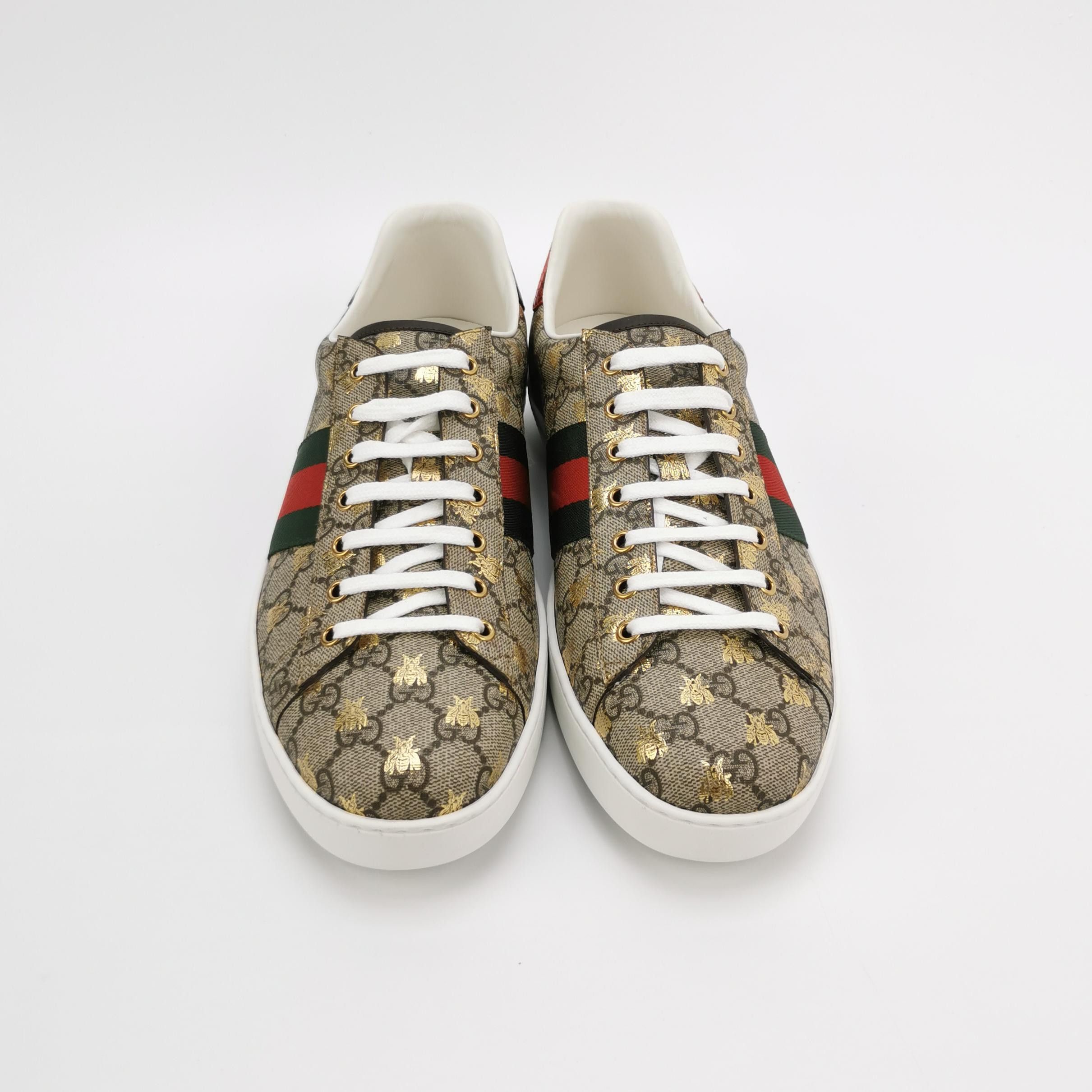 Gucci Gucci Bee GG Supreme Ace Sneakers EU 47 Size US 14 / EU 47 - 4 Thumbnail