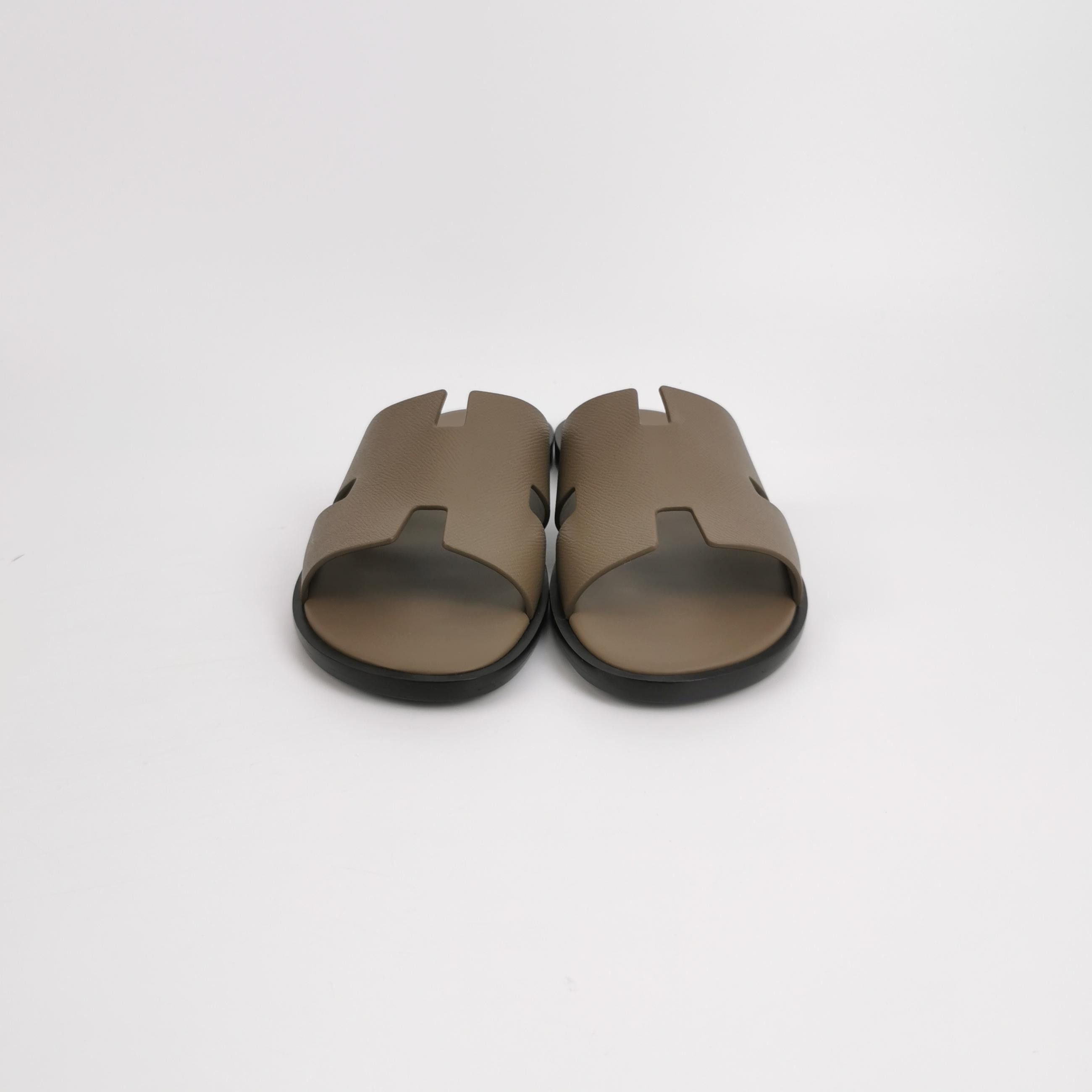Hermes Hermes Epsom Leather Izmir Sandals EU 43 Size US 10 / EU 43 - 4 Thumbnail