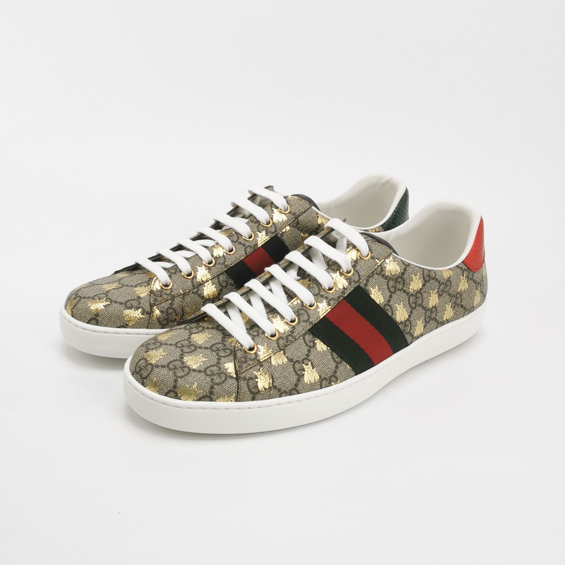 Gucci Gucci Bee GG Supreme Ace Sneakers EU 46 Size US 13 / EU 46 - 3 Thumbnail