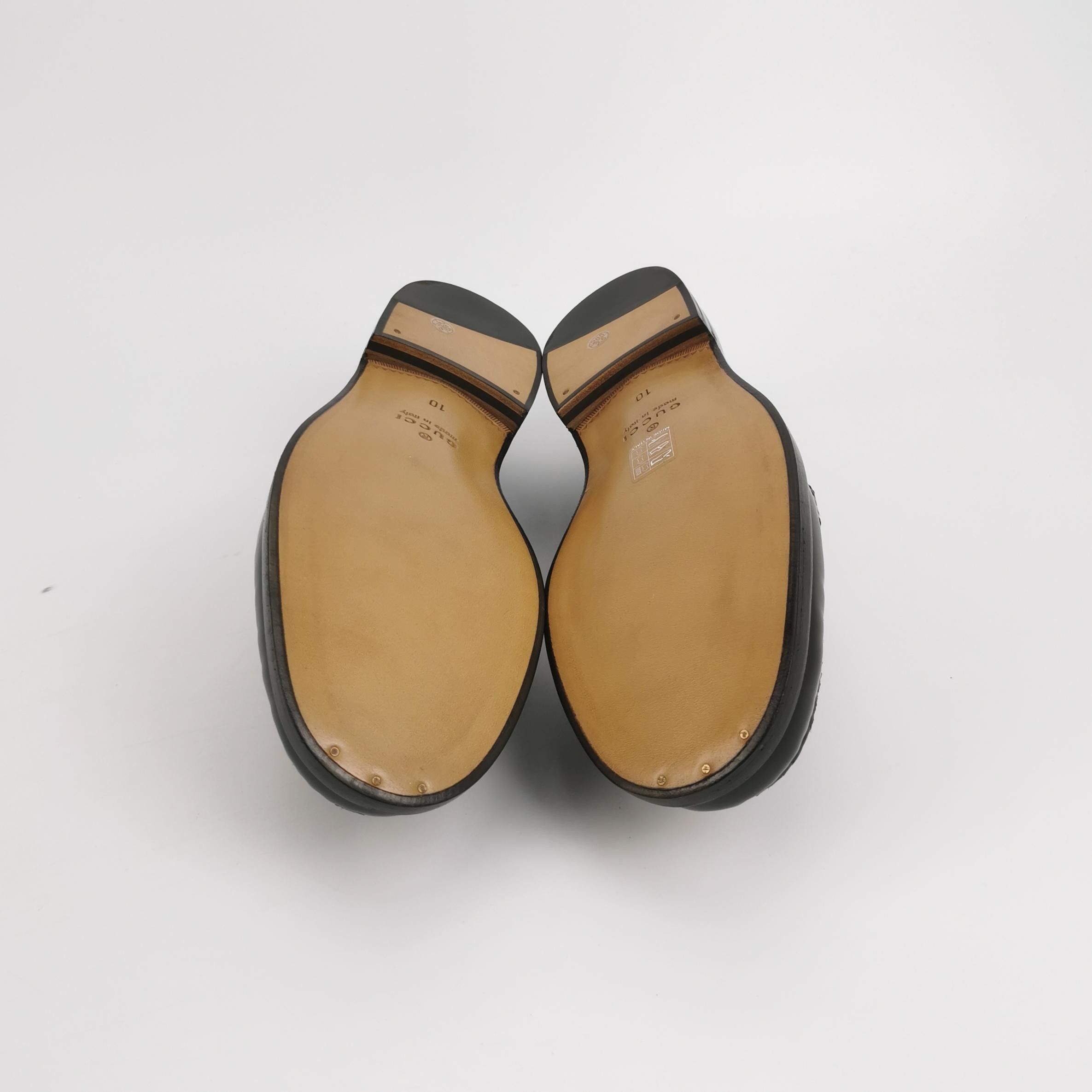 Gucci Gucci Tasseled Monogram Leather Loafers Size 11 Size US 11 / EU 44 - 6 Thumbnail