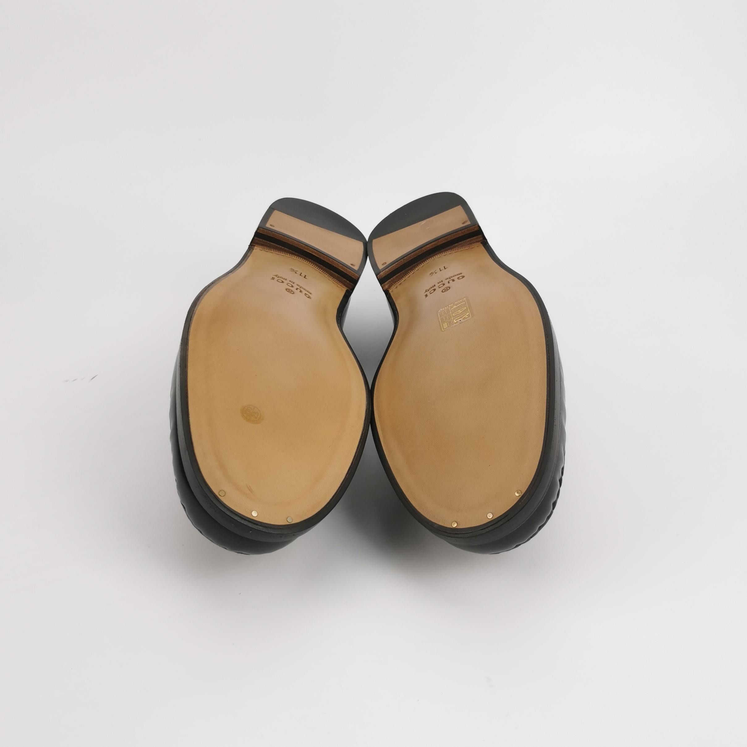Gucci Gucci Interlocking G Stripe Loafers 11.5 Size US 12 / EU 45 - 6 Thumbnail