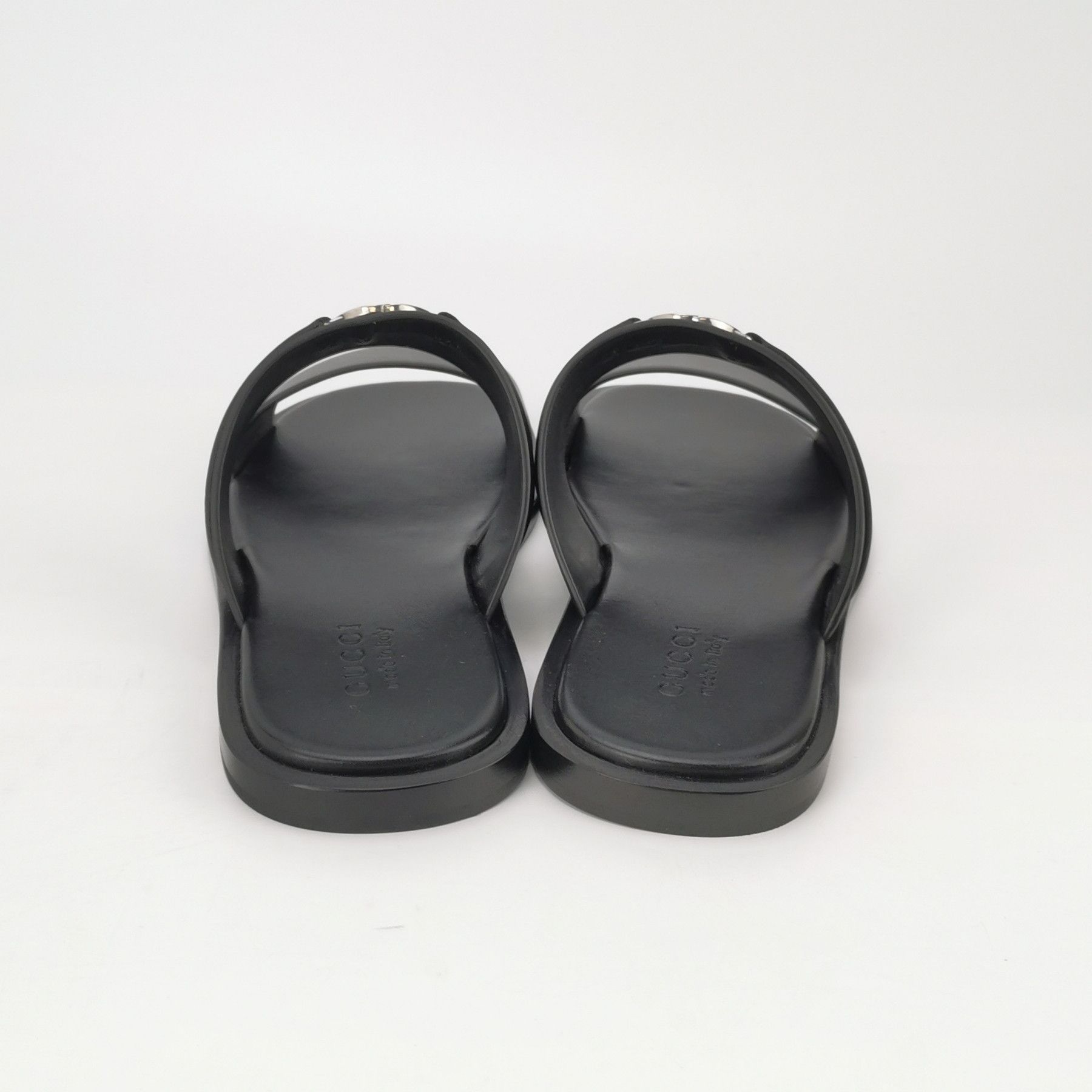 Gucci Gucci Interlocking G Leather Slides 44 Size US 11 / EU 44 - 5 Thumbnail