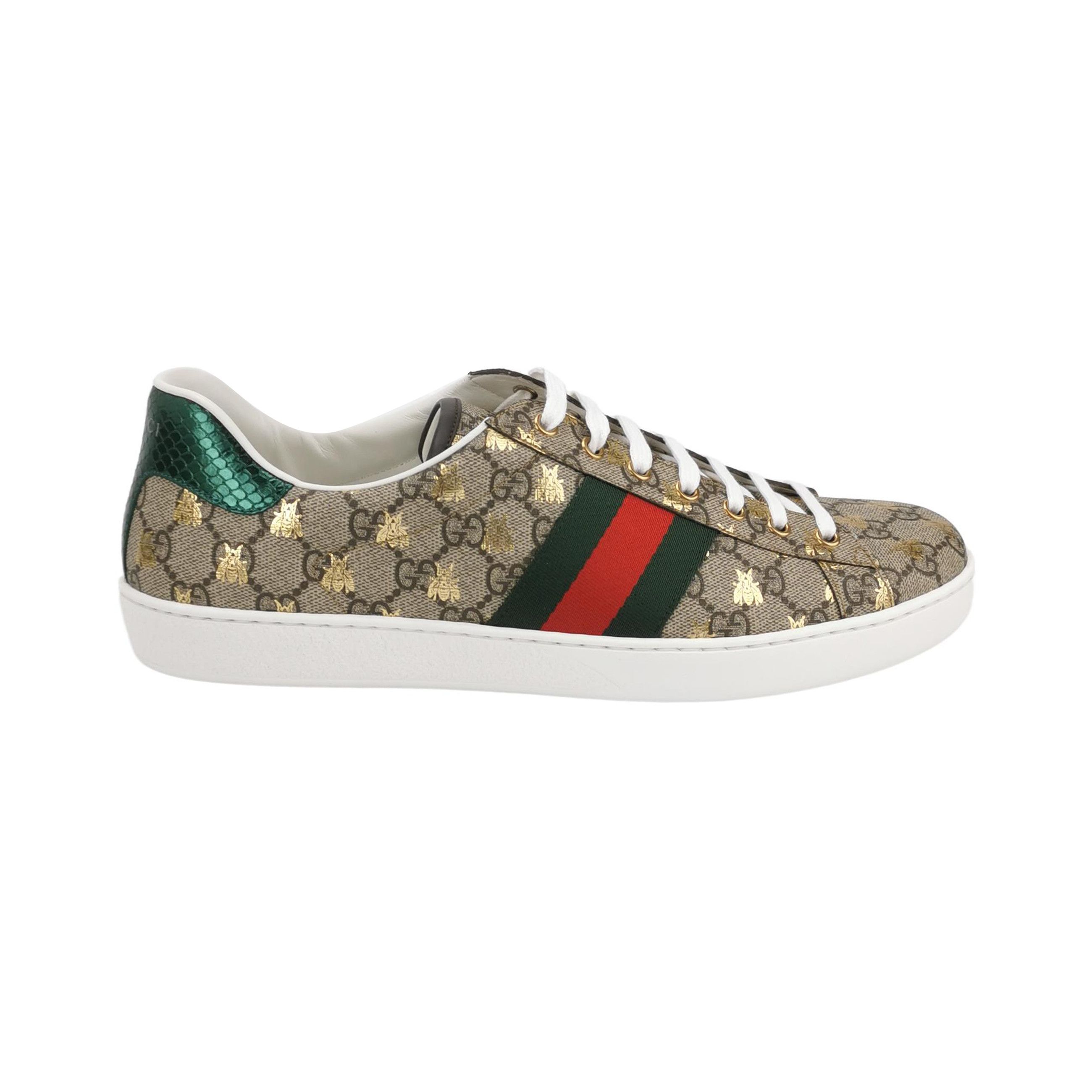 Gucci Gucci Bee Pattern GG Ace Sneakers 46 Size US 13 / EU 46 - 2 Thumbnail
