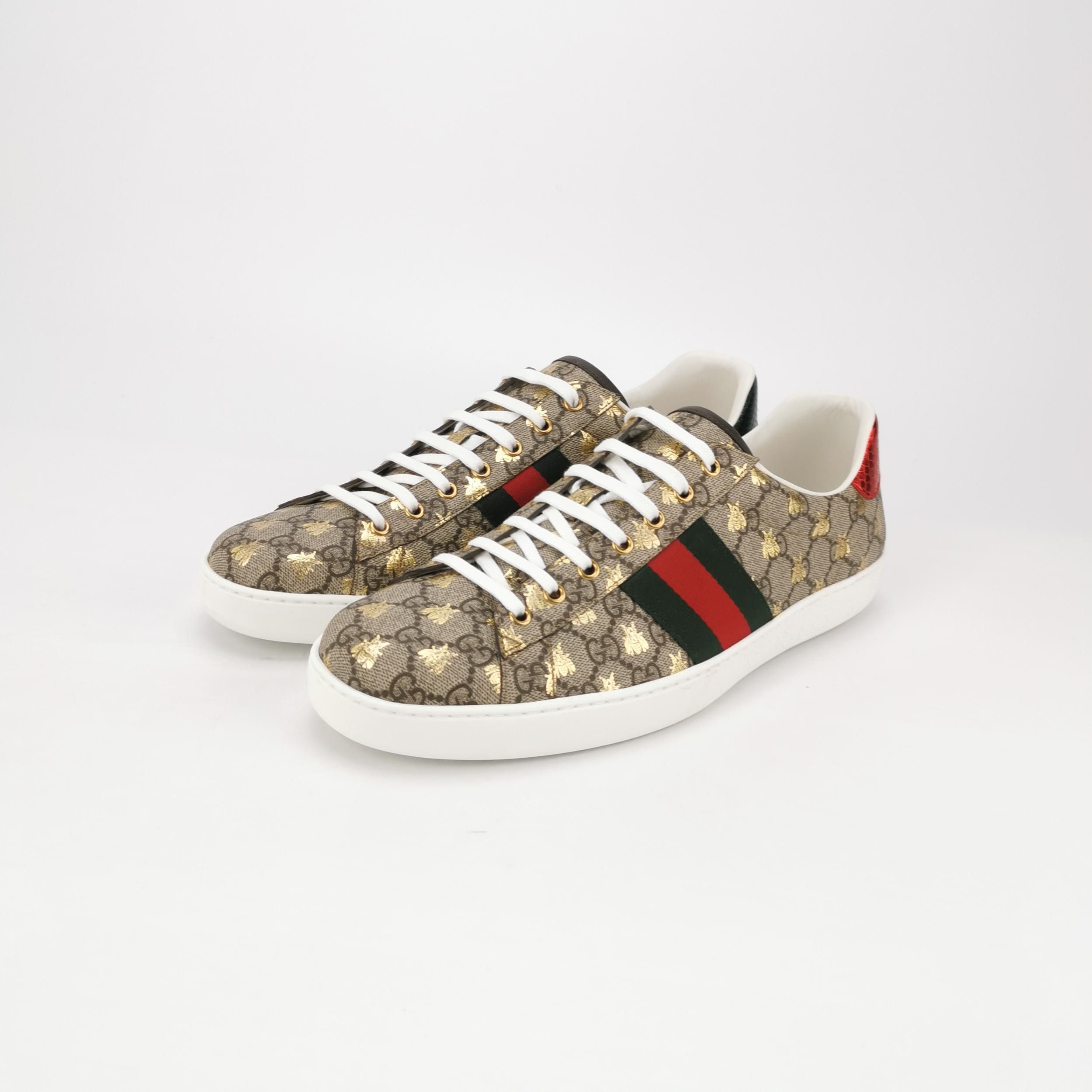 Gucci Gucci Bee GG Supreme Ace Sneakers EU 47 Size US 14 / EU 47 - 3 Thumbnail