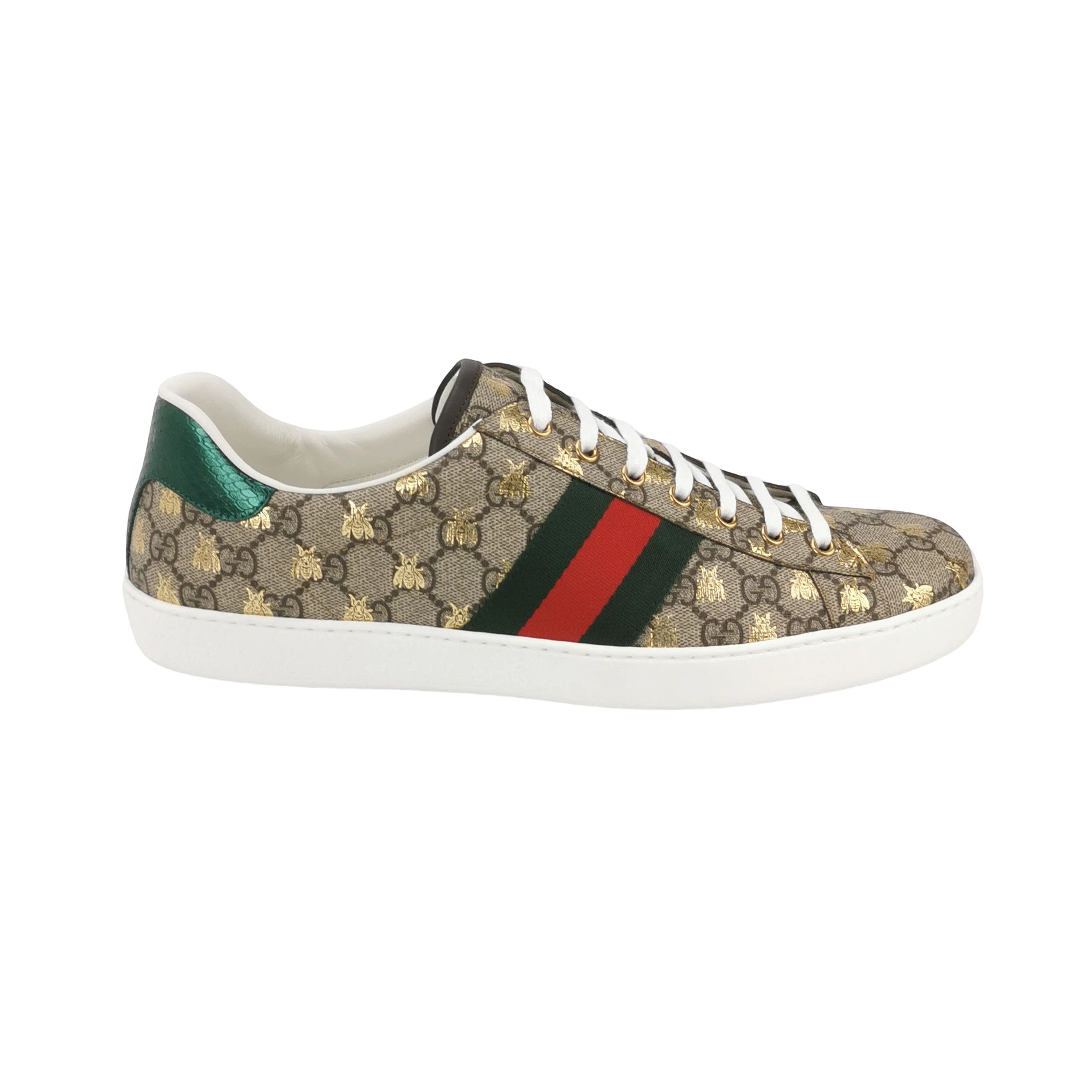 Gucci Gucci Bee GG Supreme Ace Sneakers EU 47 Size US 14 / EU 47 - 2 Thumbnail