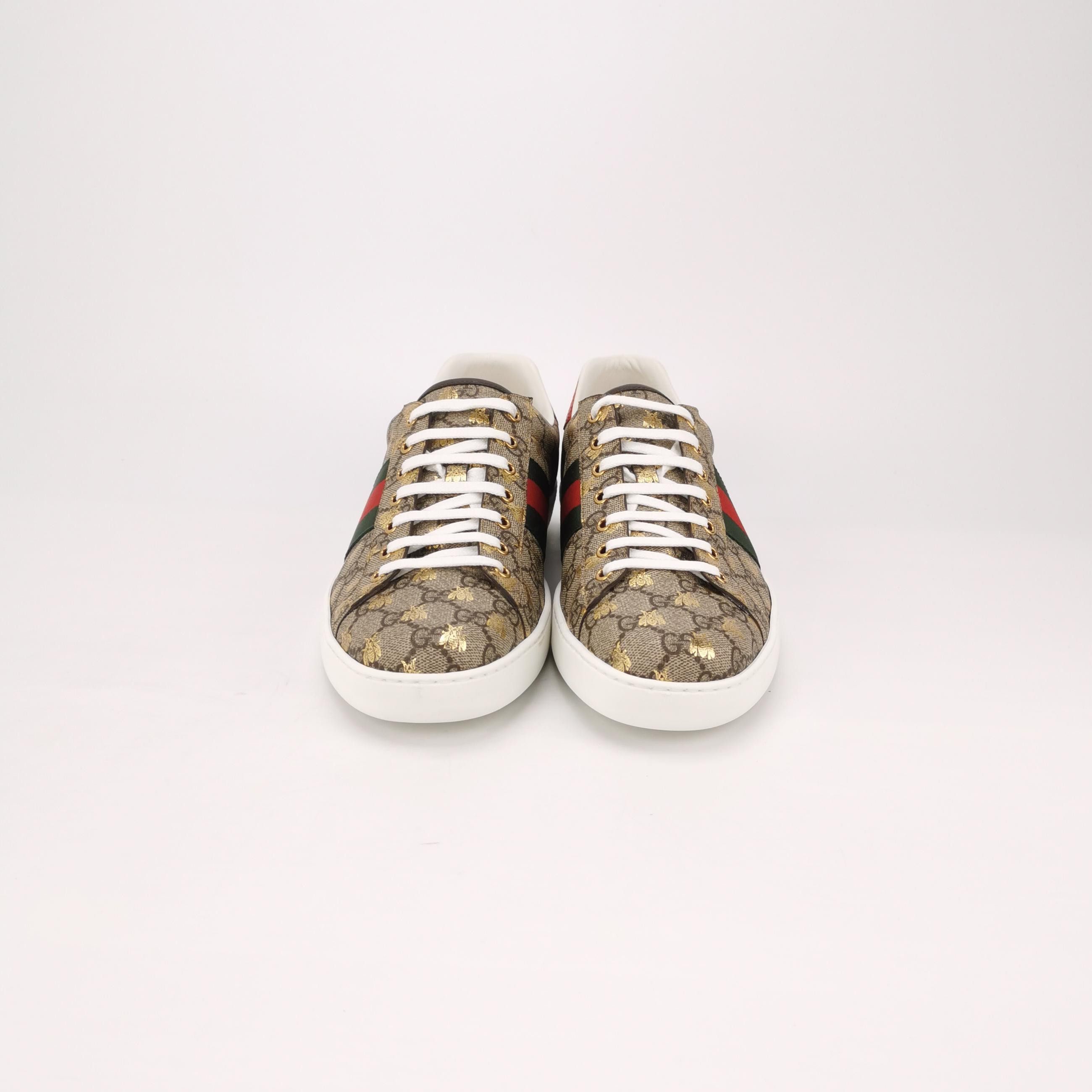 Gucci Gucci Bee GG Supreme Ace Sneakers EU 47 Size US 14 / EU 47 - 4 Thumbnail