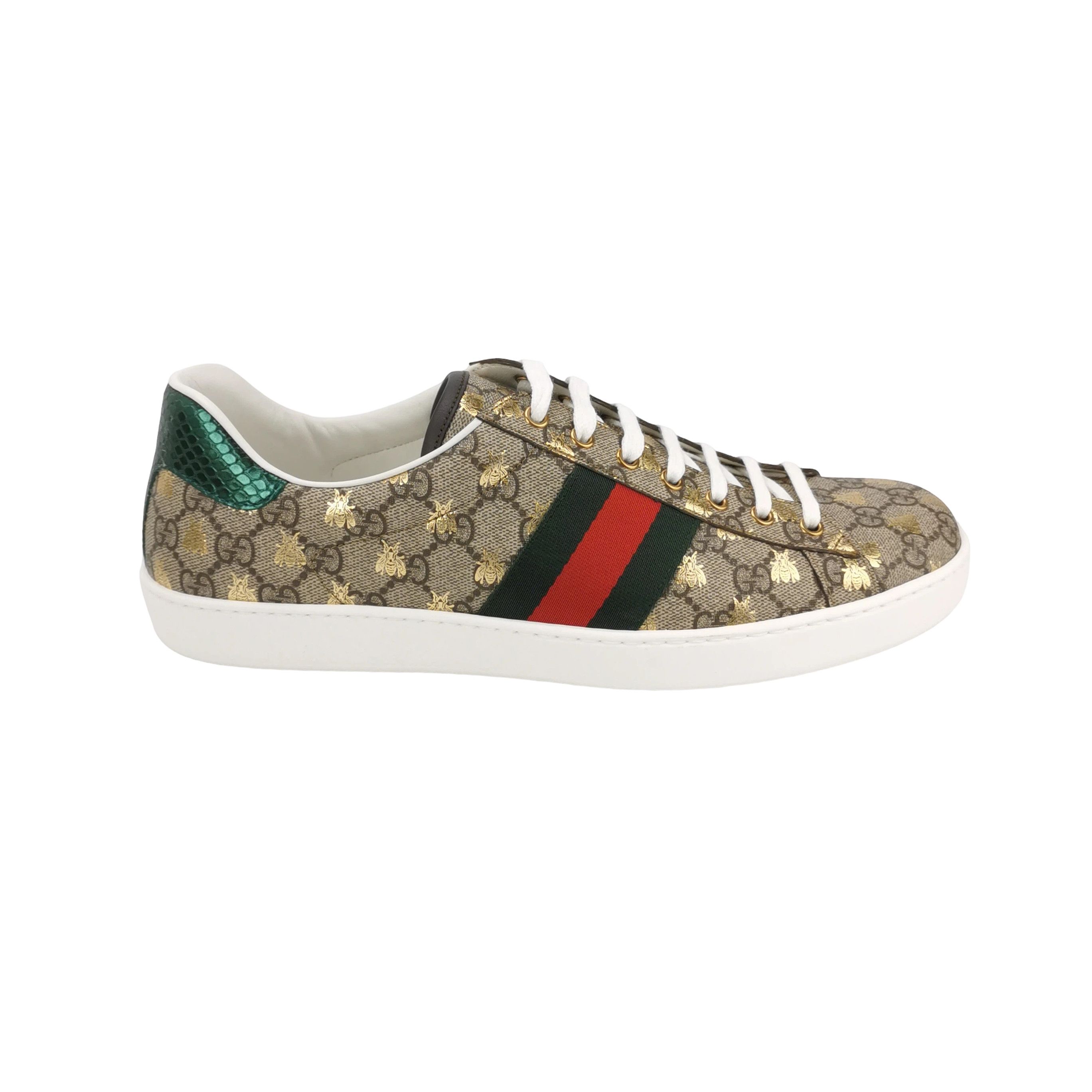 Gucci Gucci Bee GG Supreme Ace Sneakers 46 Size US 13 / EU 46 - 2 Thumbnail