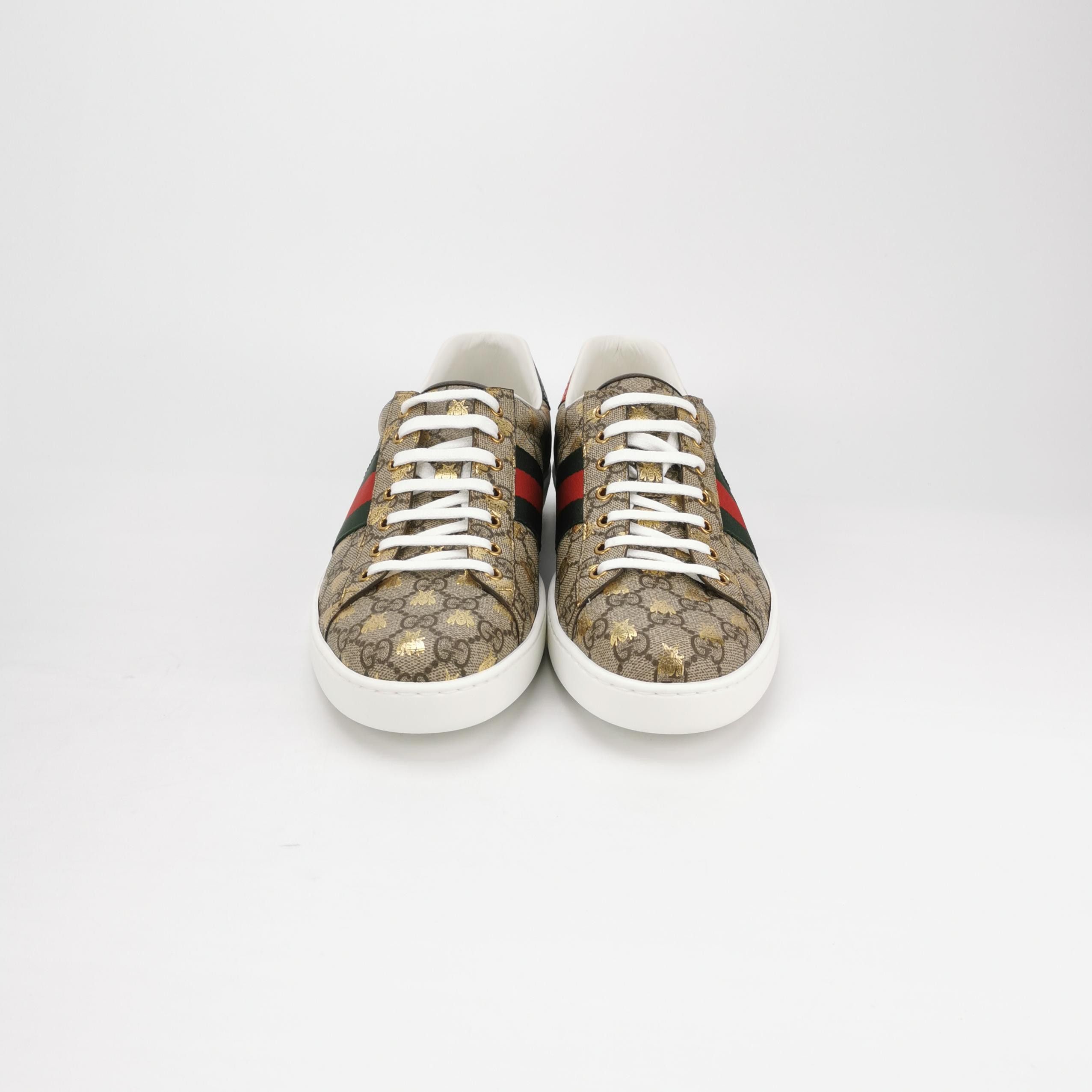 Gucci Gucci Bee GG Supreme Ace Sneakers 46 Size US 13 / EU 46 - 4 Thumbnail