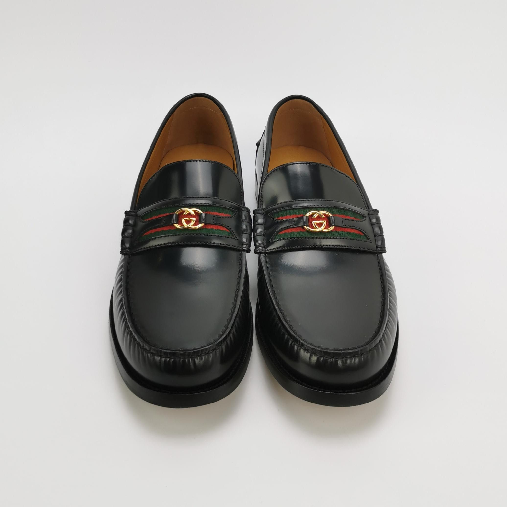 Gucci Gucci Interlocking G Web Stripe Loafers 45.5 Size US 12 / EU 45 - 4 Thumbnail