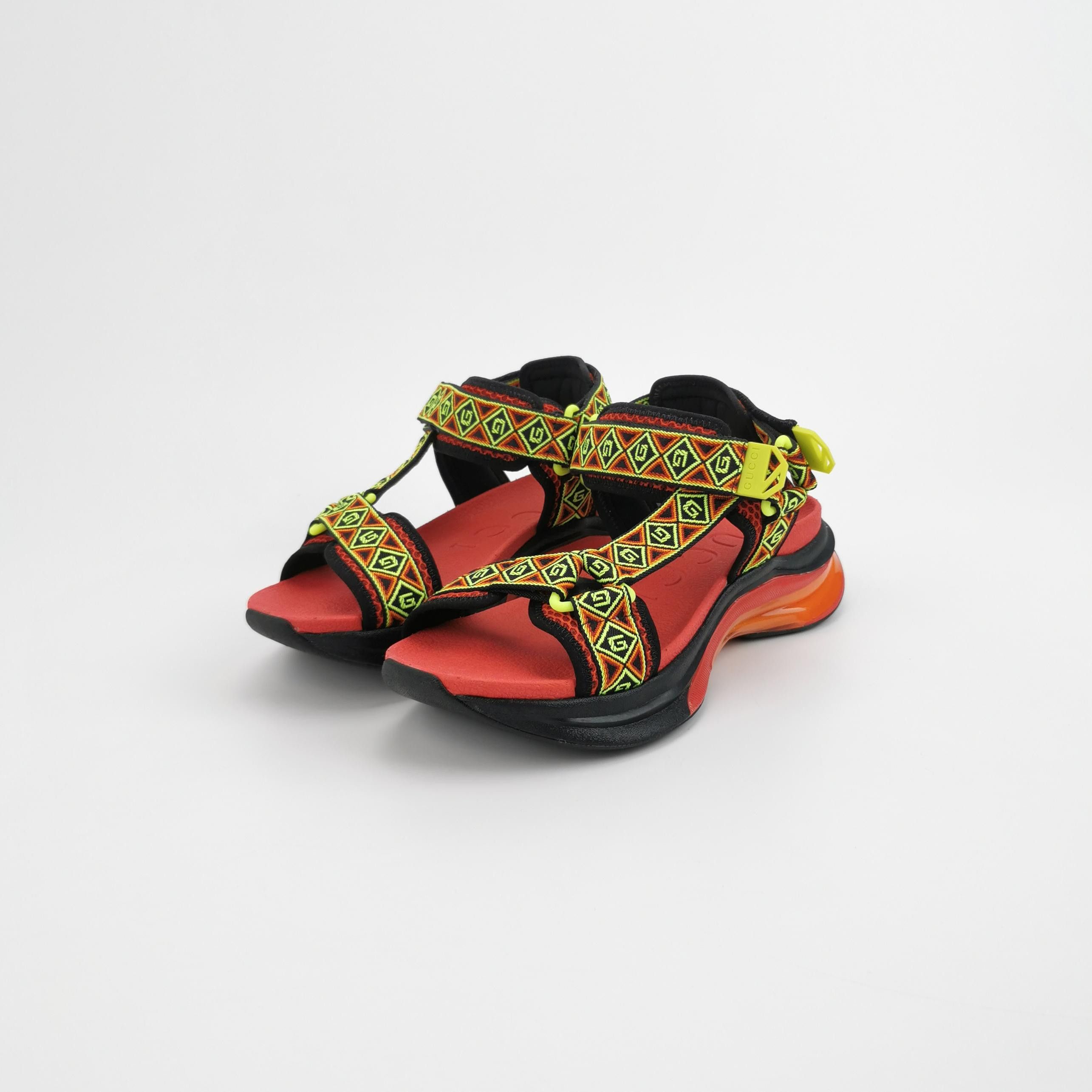 Gucci Gucci Run Logo Webbing Sandals Size 39 Size US 6 / EU 39 - 3 Thumbnail
