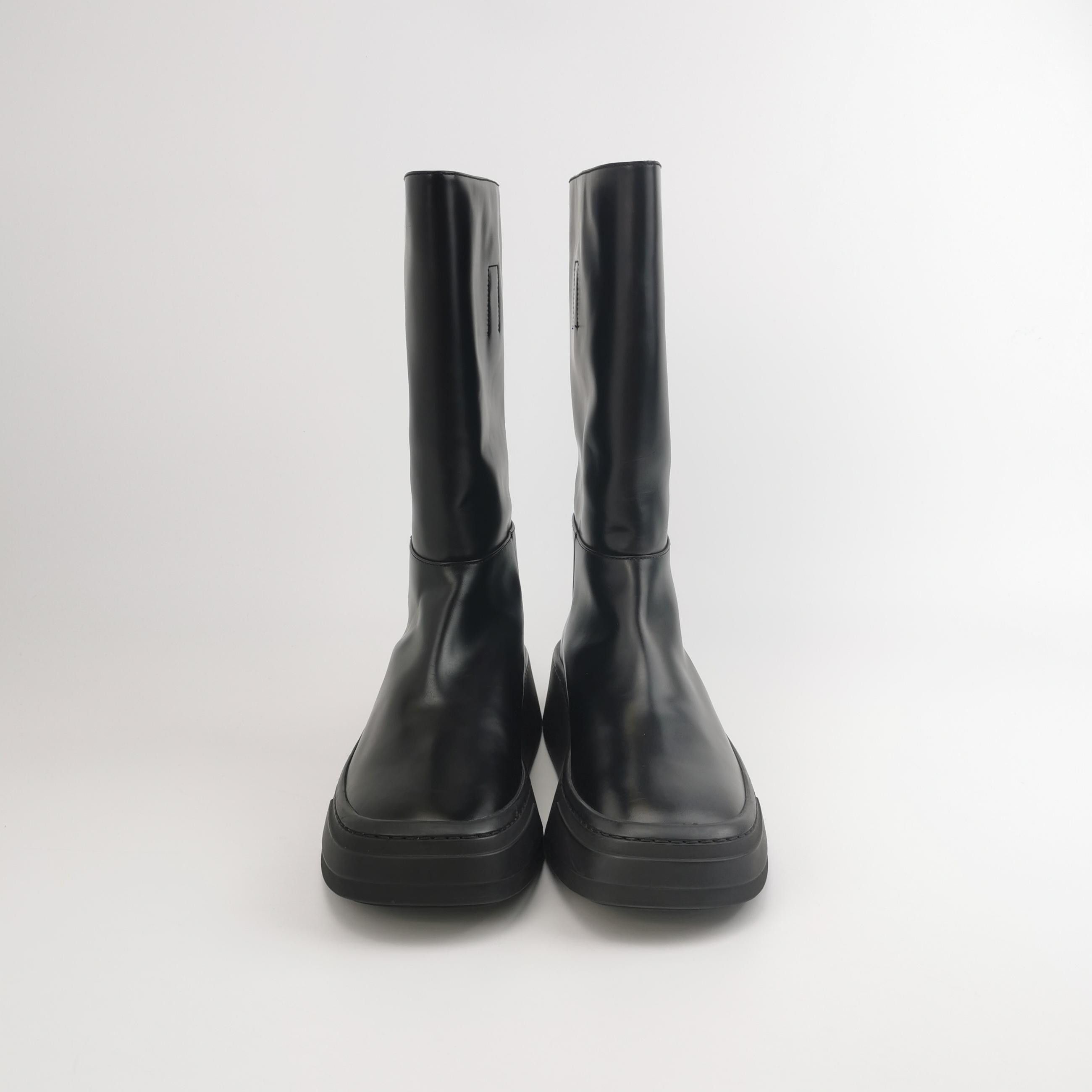 Prada Prada Leather Chunky Tall Boots US 8 Size US 8 / EU 41 - 4 Thumbnail