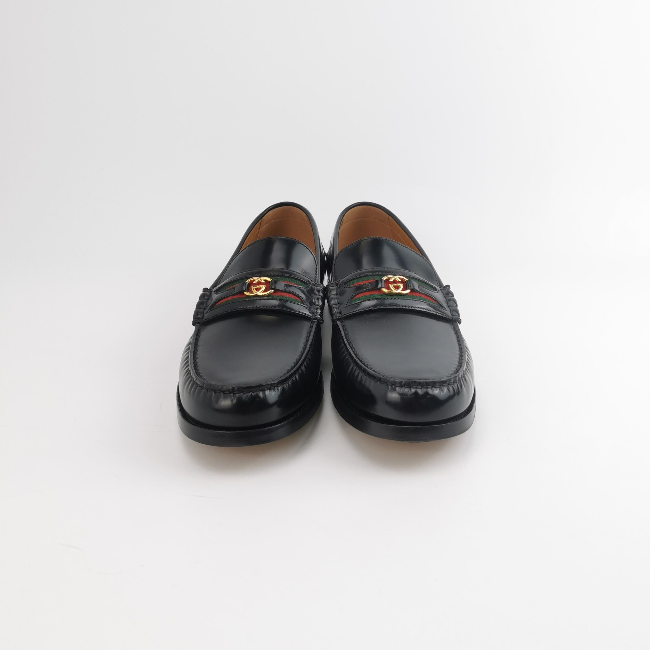 Gucci Gucci Web Stripe Interlocking G Loafers 11.5 Size US 12 / EU 45 - 4 Thumbnail