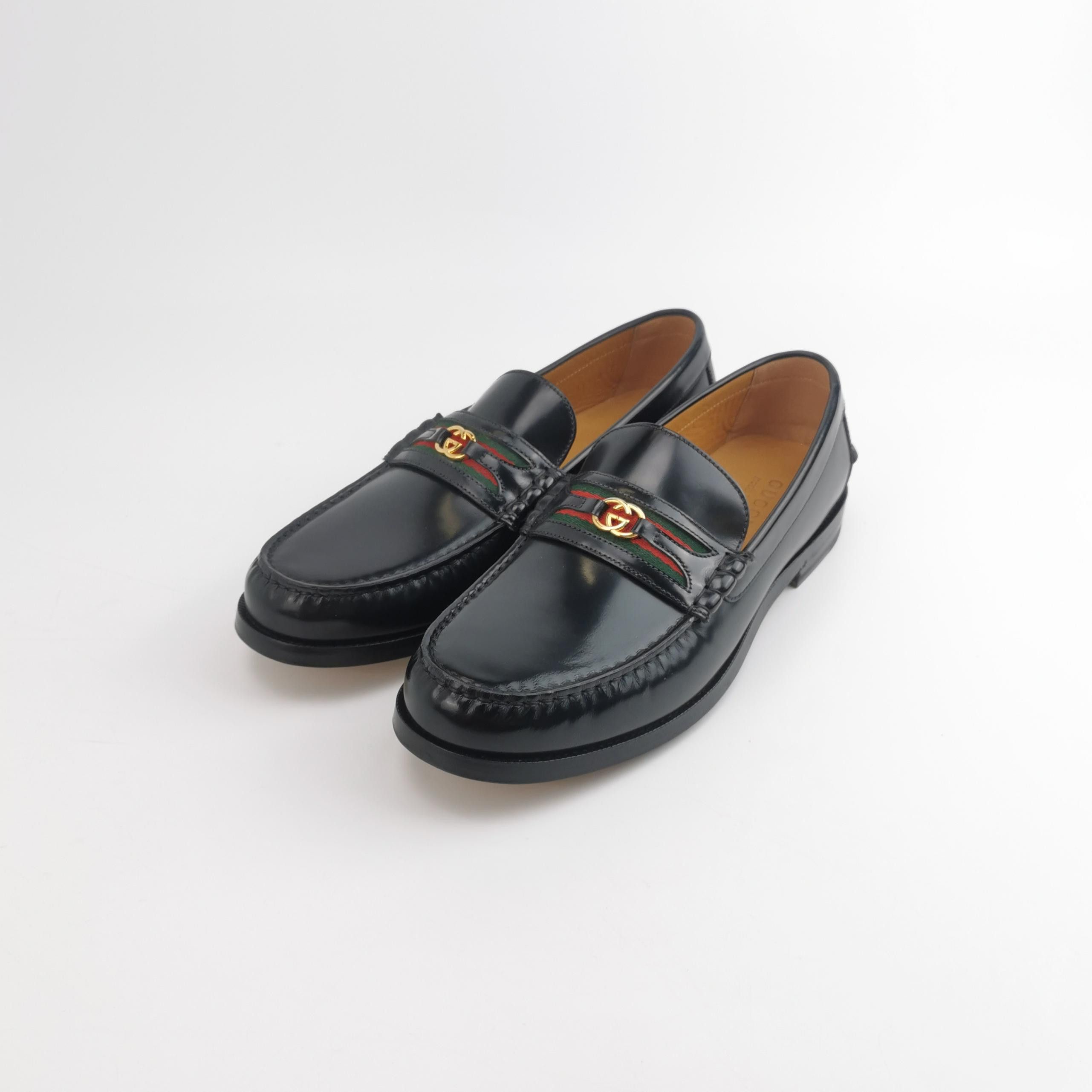 Gucci Gucci Web Stripe Interlocking G Loafers 11.5 Size US 12 / EU 45 - 3 Thumbnail