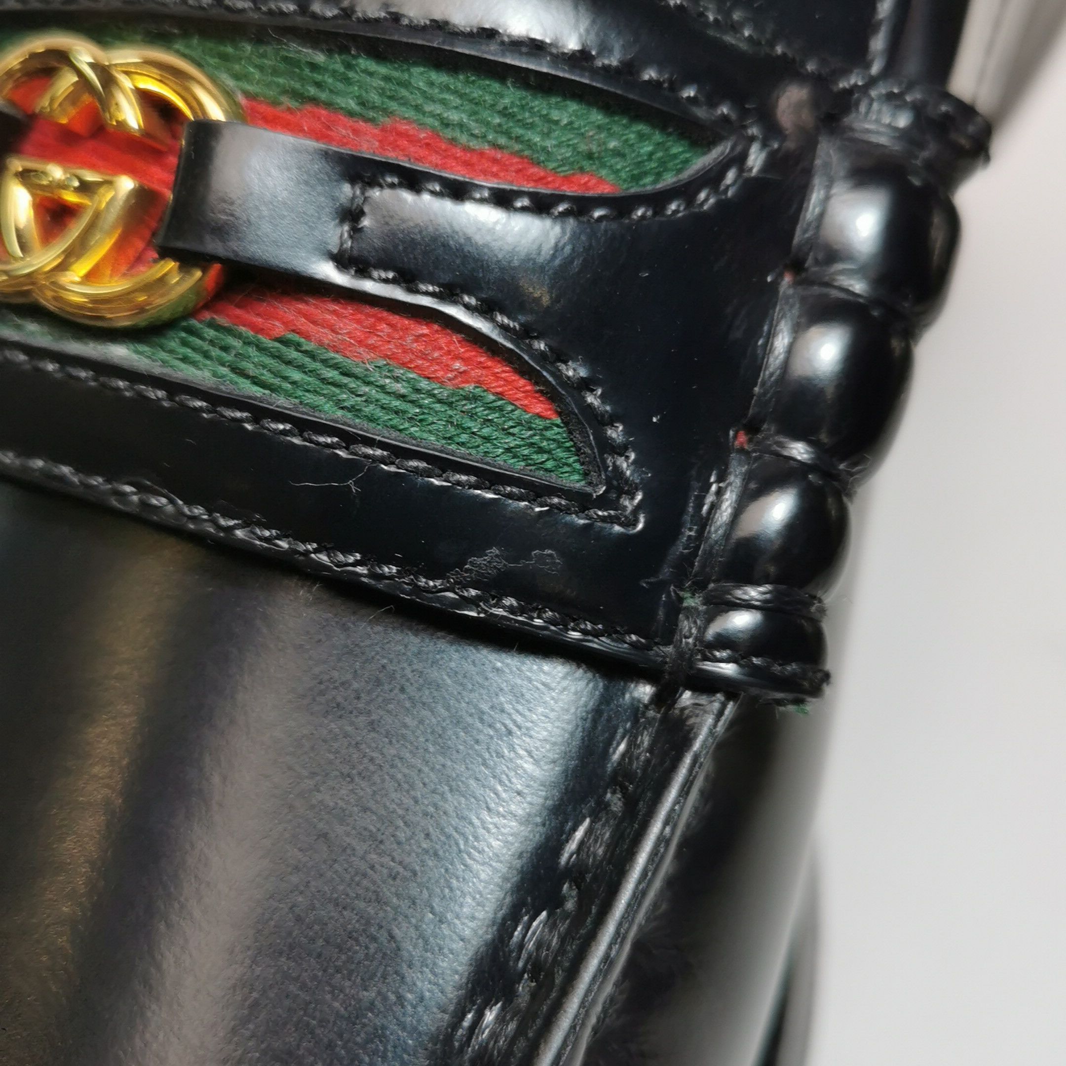 Gucci Gucci Web Stripe Interlocking G Loafers 11.5 Size US 12 / EU 45 - 10 Thumbnail