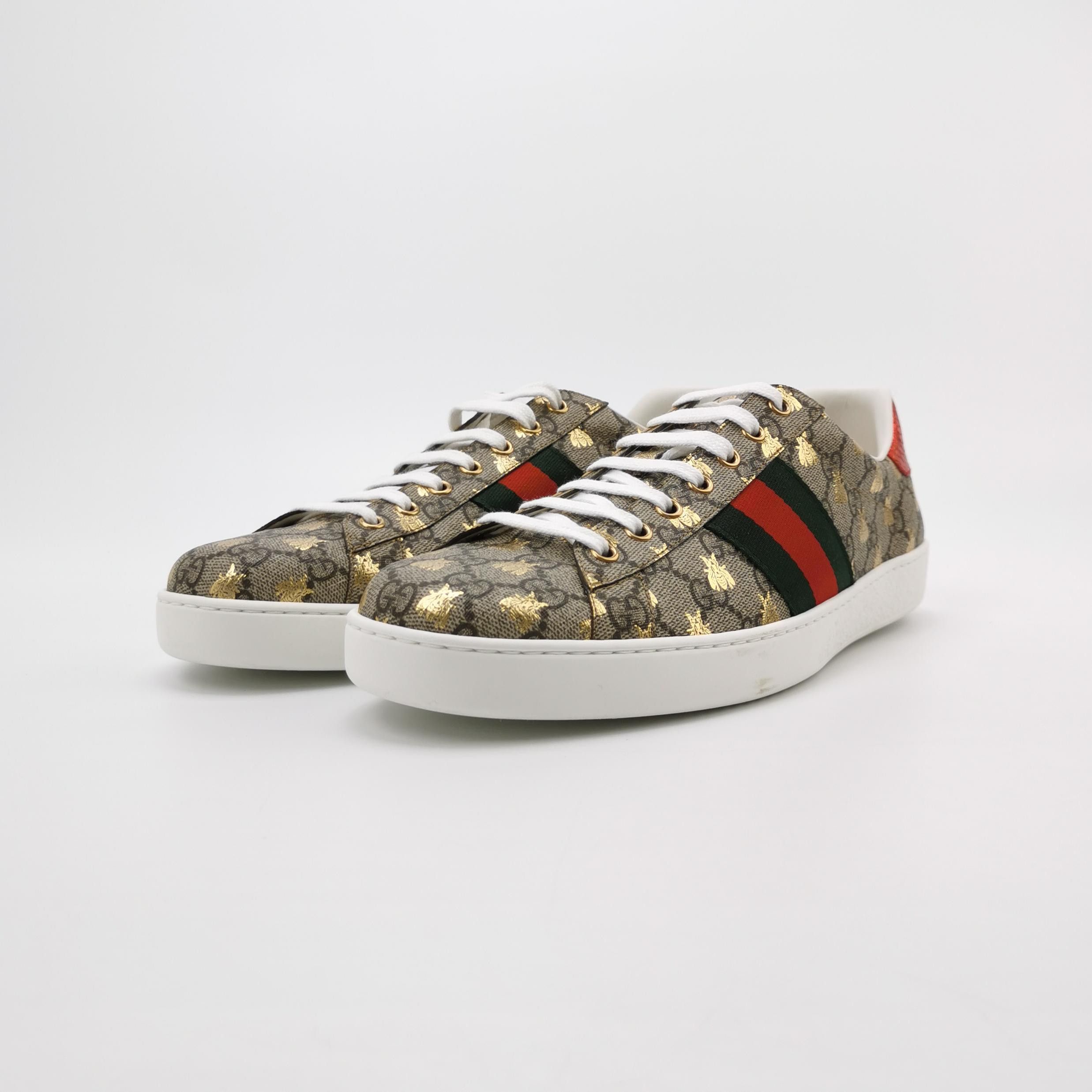 Gucci Gucci Bee GG Supreme Ace Sneakers 13 Size US 13 / EU 46 - 3 Thumbnail