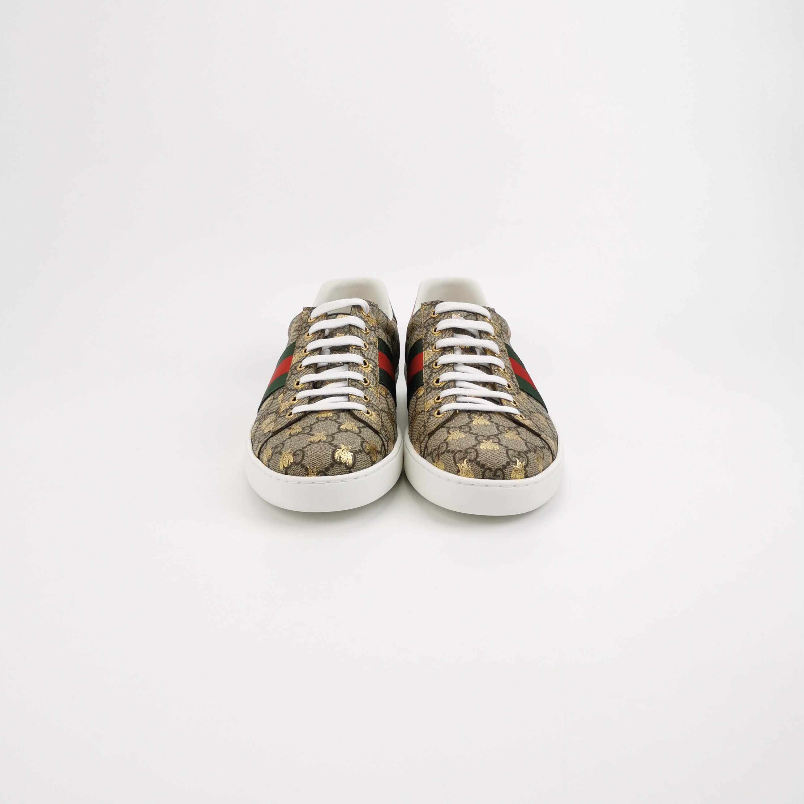 Gucci Gucci Bee GG Supreme Ace Sneakers 46 Size US 13 / EU 46 - 4 Thumbnail
