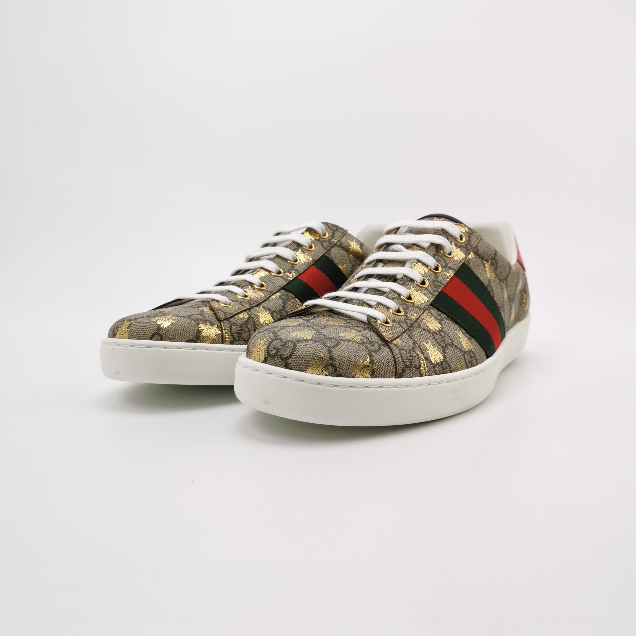 Gucci Gucci Ace Bee GG Supreme Sneakers 46.5 Size US 13 / EU 46 - 3 Thumbnail