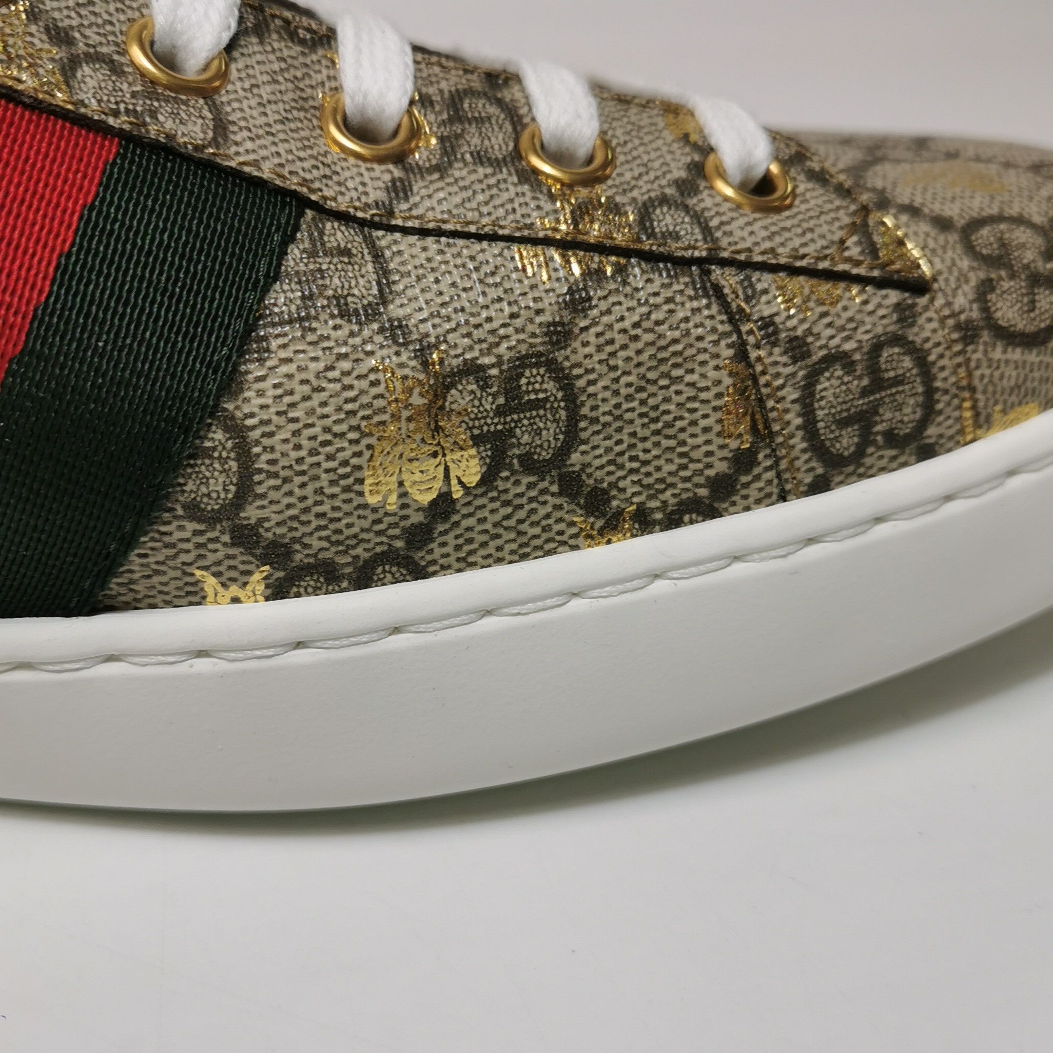 Gucci Gucci Ace Bee GG Supreme Sneakers 46.5 Size US 13 / EU 46 - 13 Thumbnail