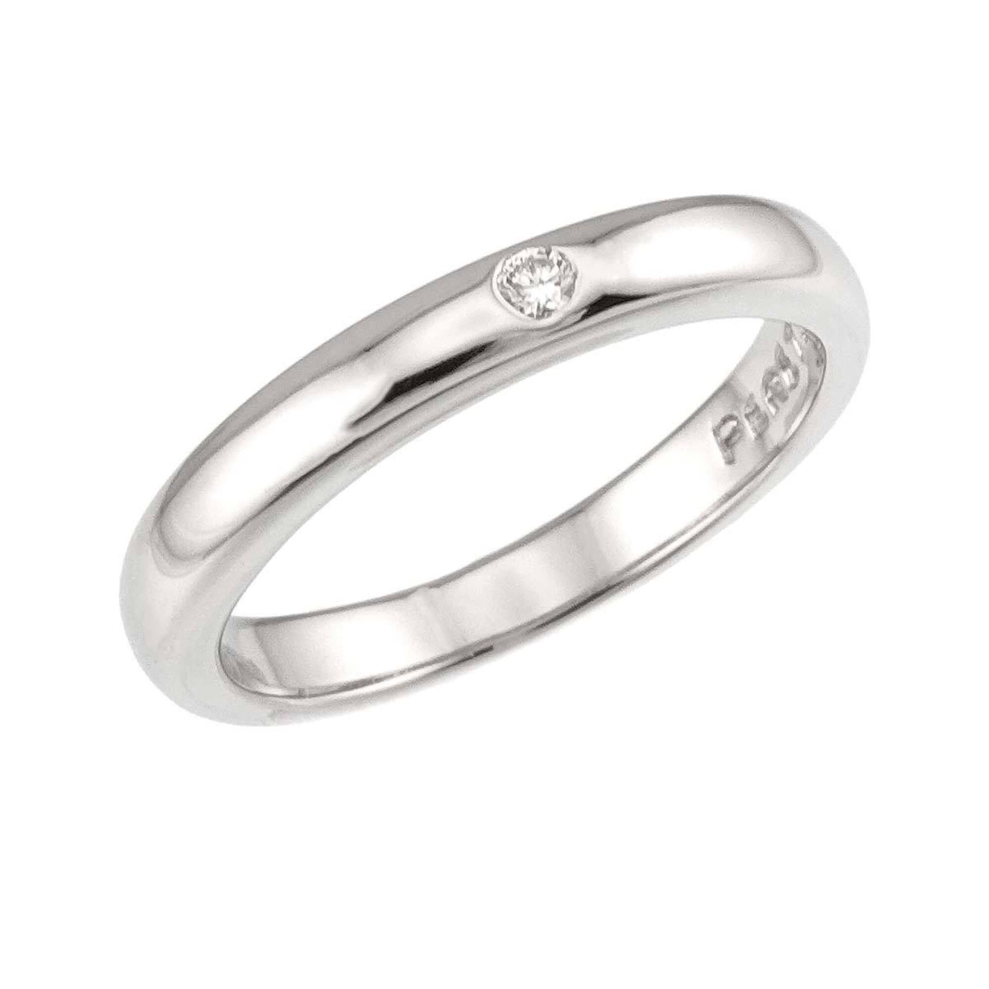 Tiffany & Co. Tiffany & Co. Stacking Band Ring with 1 Diamond, Platinum. Size ONE SIZE - 5 Thumbnail