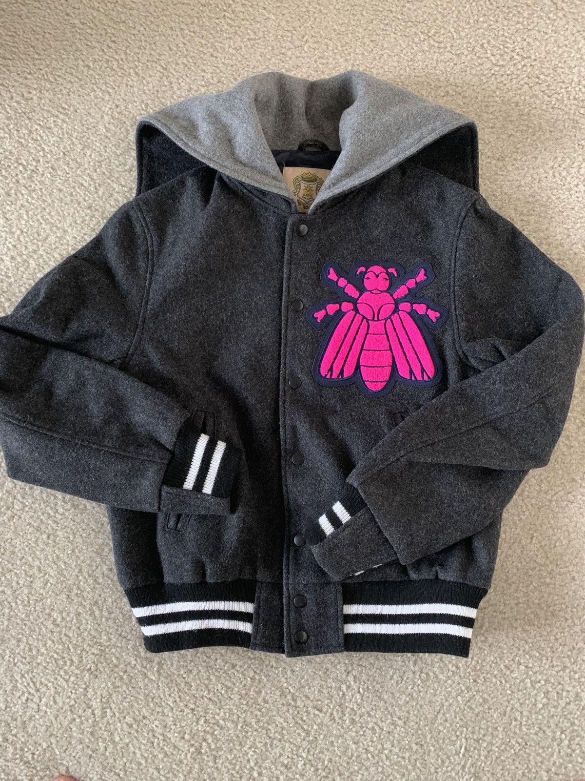 Bee buy line billionaire boys club varsity jacket BBC