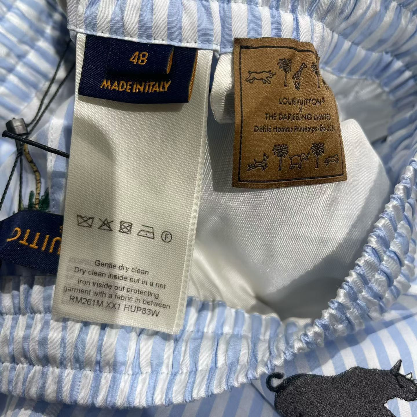 Louis Vuitton Louis Vuitton Embroidered Striped Gold Casual Pants 32 Men Size US 32 / EU 48 - 6 Thumbnail