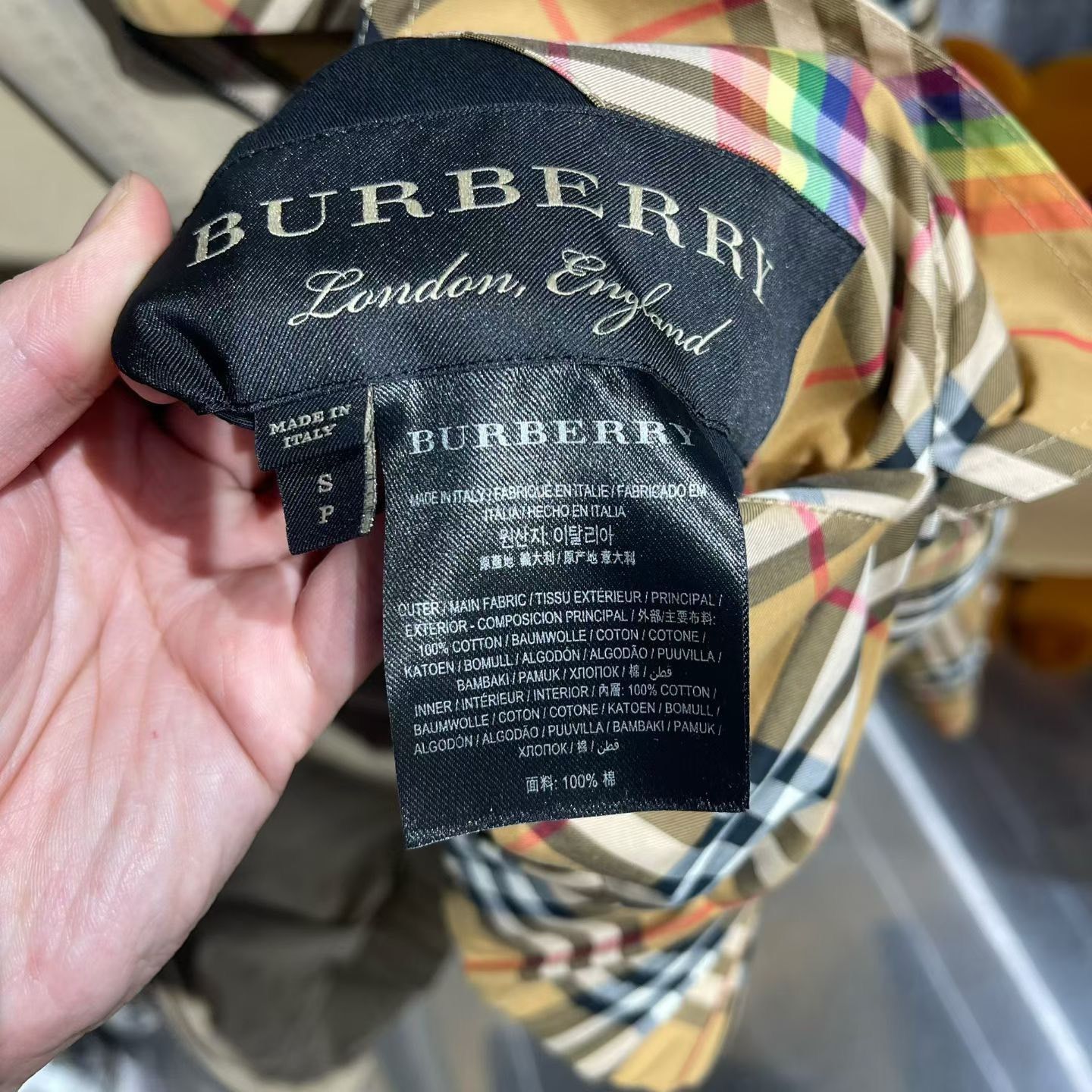 Burberry Burberry Plaid Rainbow Multi Light Jacket s Men Size US S / EU 44-46 / 1 - 8 Thumbnail