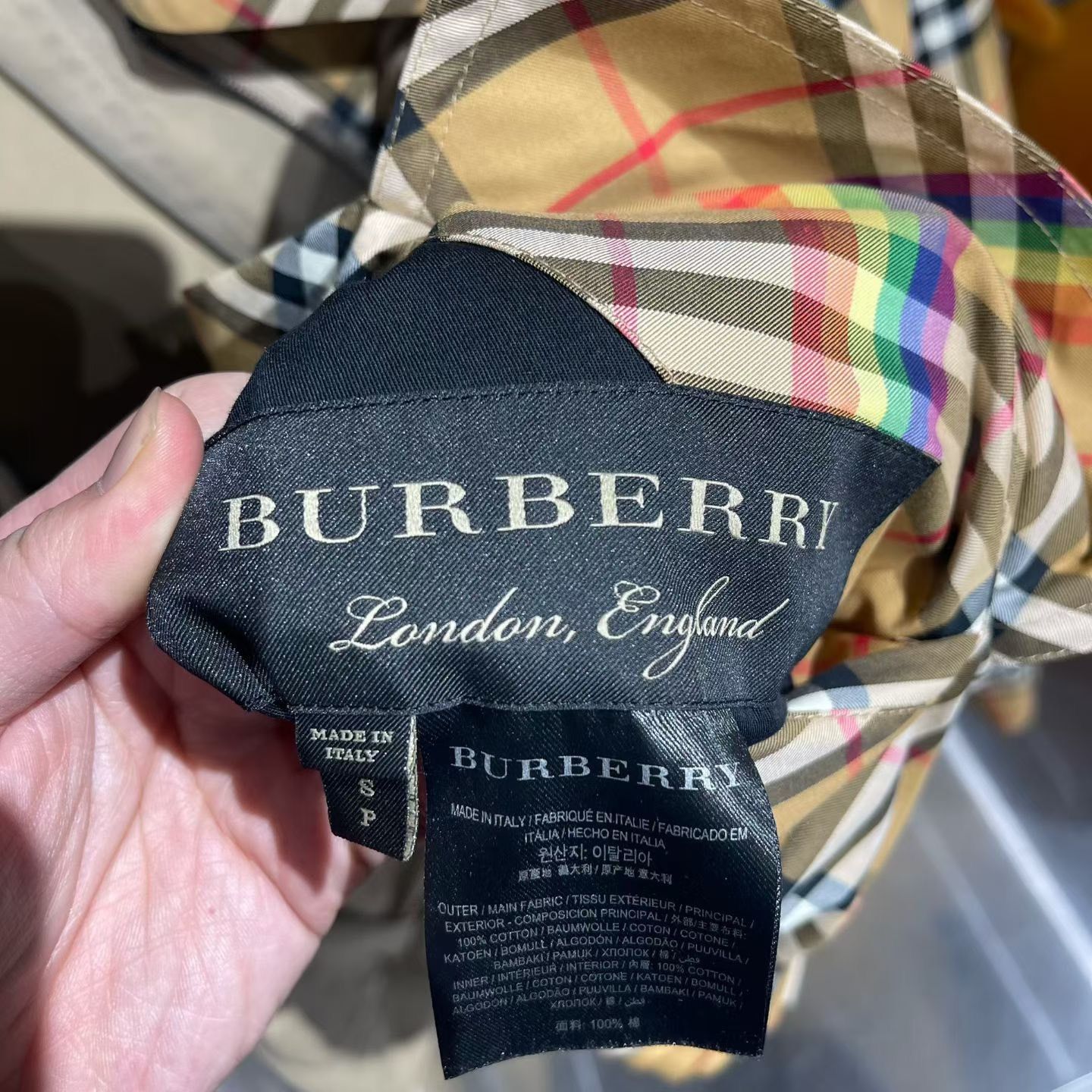 Burberry Burberry Plaid Rainbow Multi Light Jacket s Men Size US S / EU 44-46 / 1 - 7 Thumbnail
