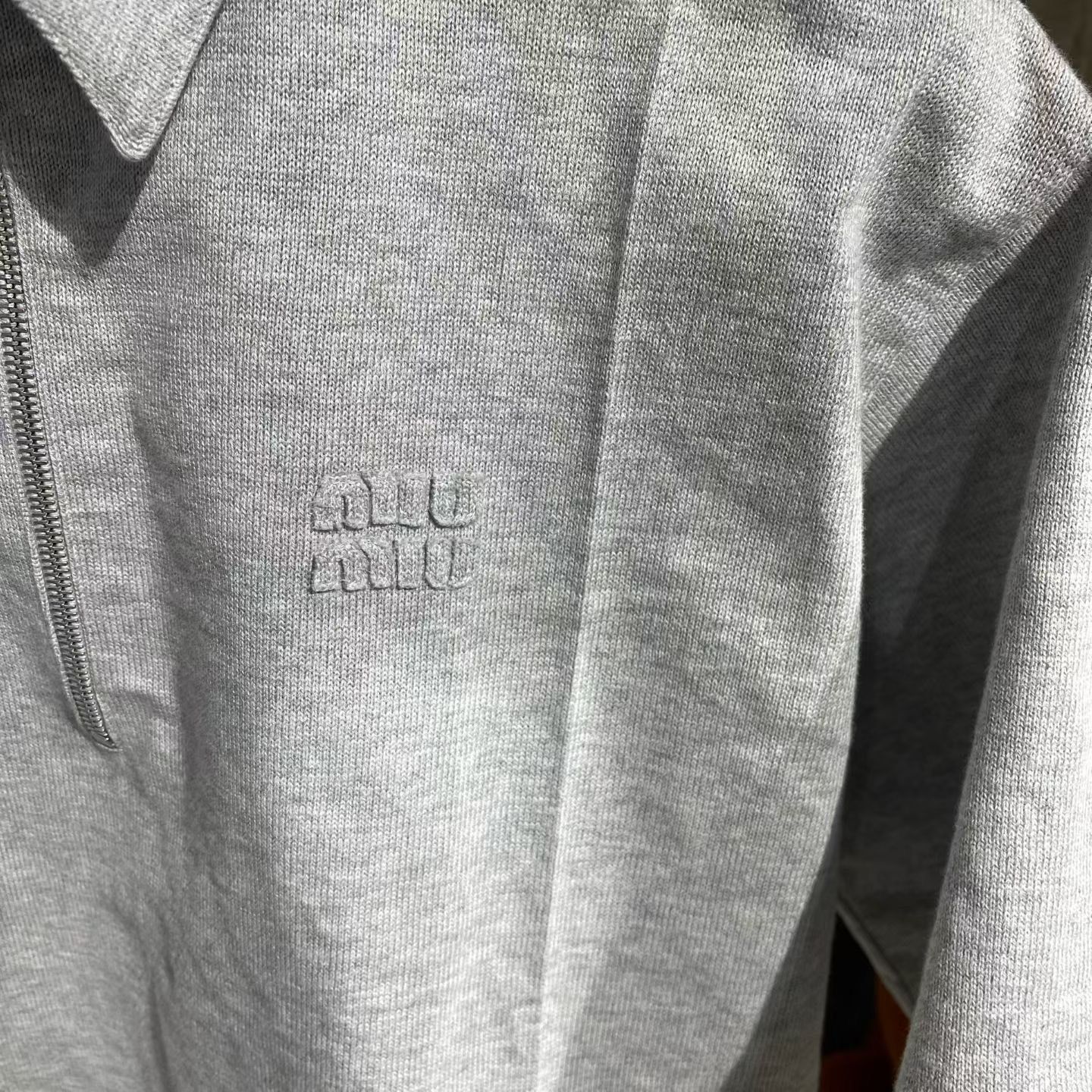 Miu Miu Miu Miu Gray Polo m Men Size US M / EU 48-50 / 2 - 5 Thumbnail