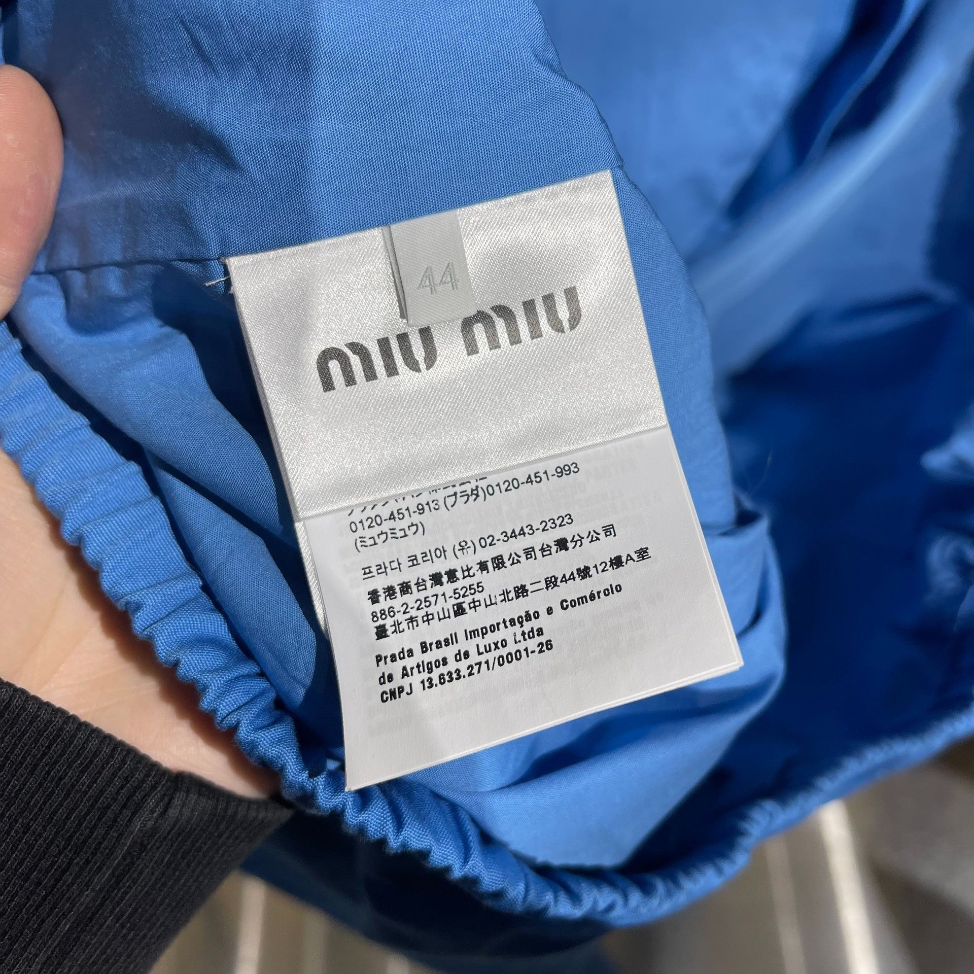 Miu Miu Miu Miu Retro Embroidered Blue Light Jacket l Men Size US L / EU 52-54 / 3 - 6 Thumbnail
