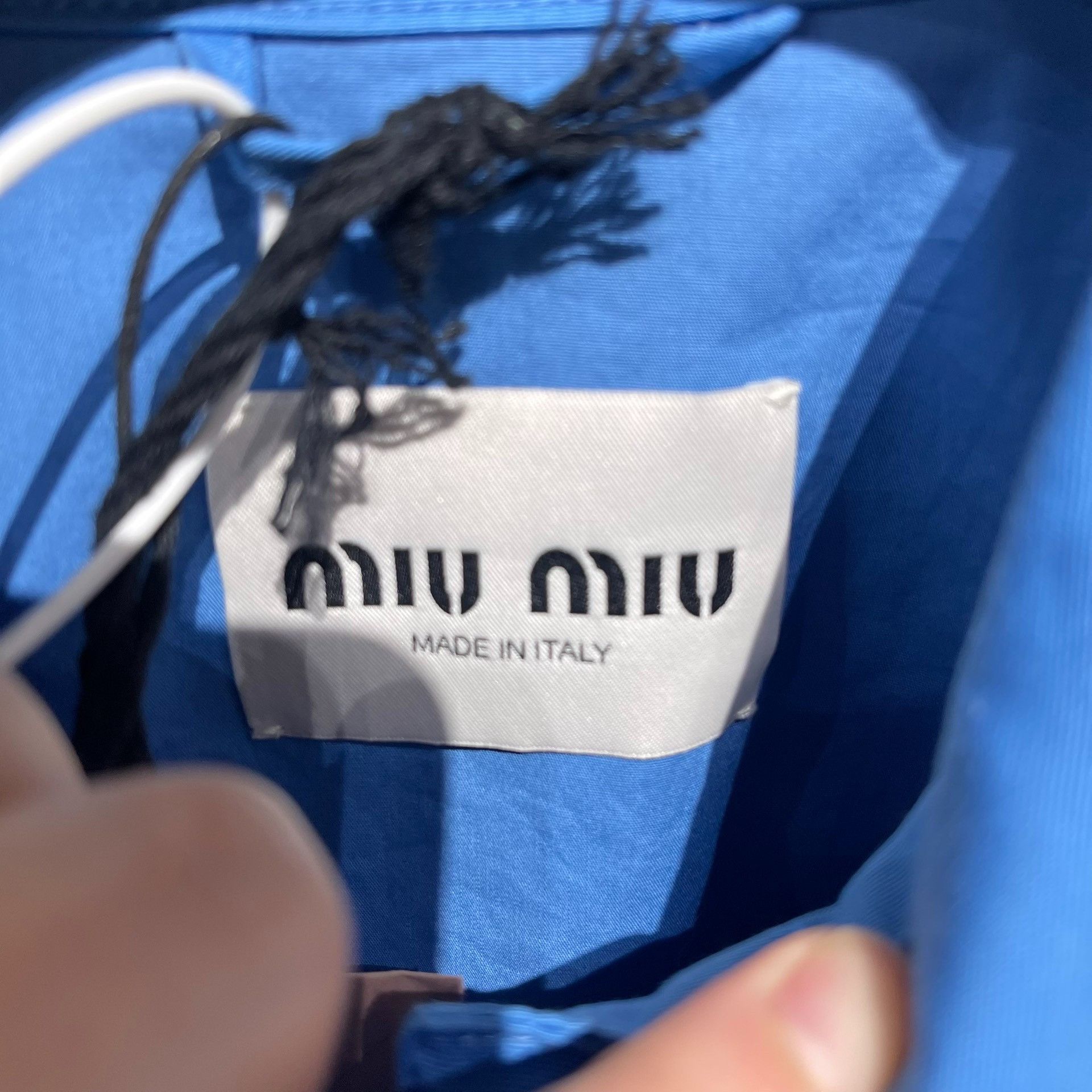 Miu Miu Miu Miu Retro Embroidered Blue Light Jacket l Men Size US L / EU 52-54 / 3 - 3 Thumbnail