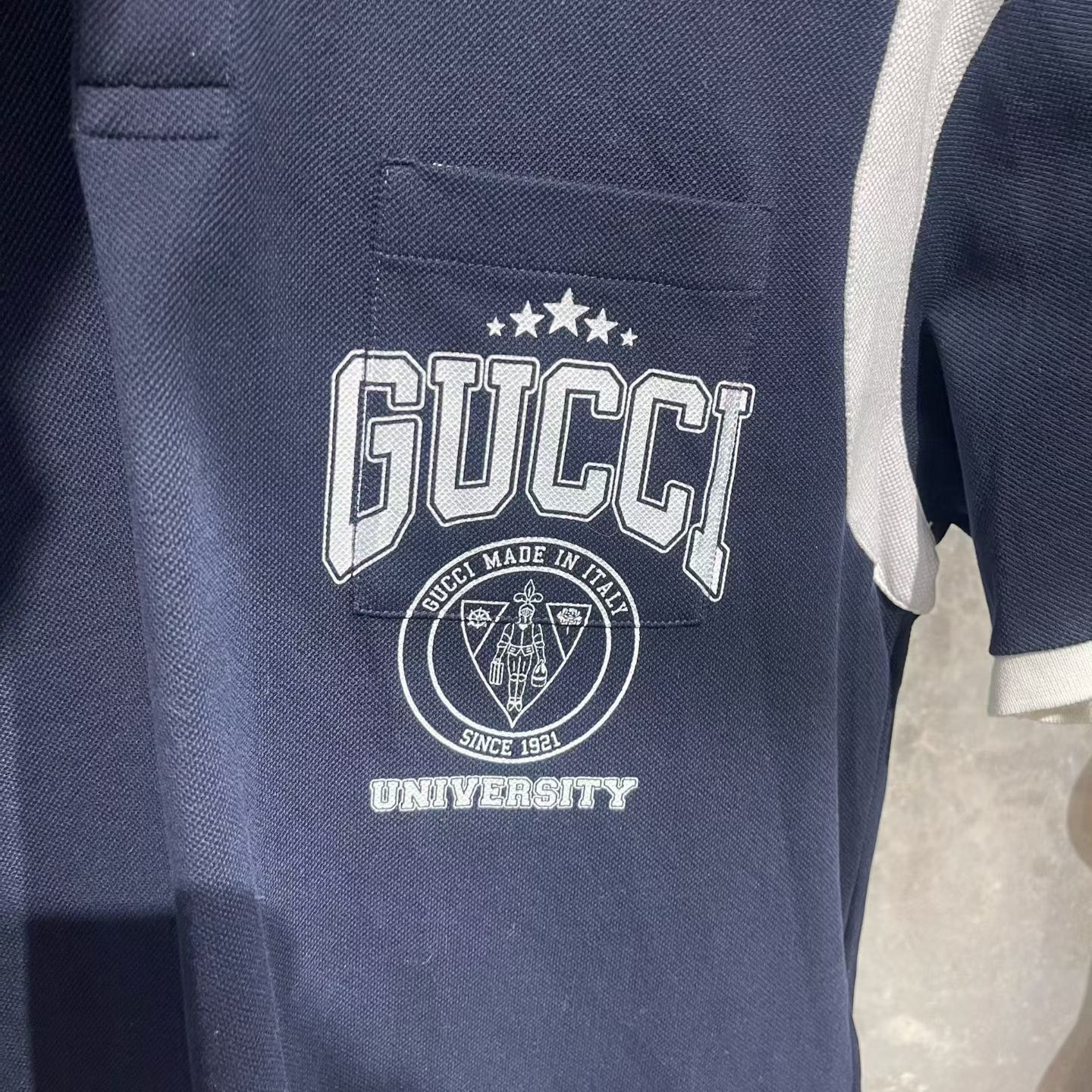 Gucci Gucci Retro Blue Polo m Men Size US M / EU 48-50 / 2 - 5 Thumbnail