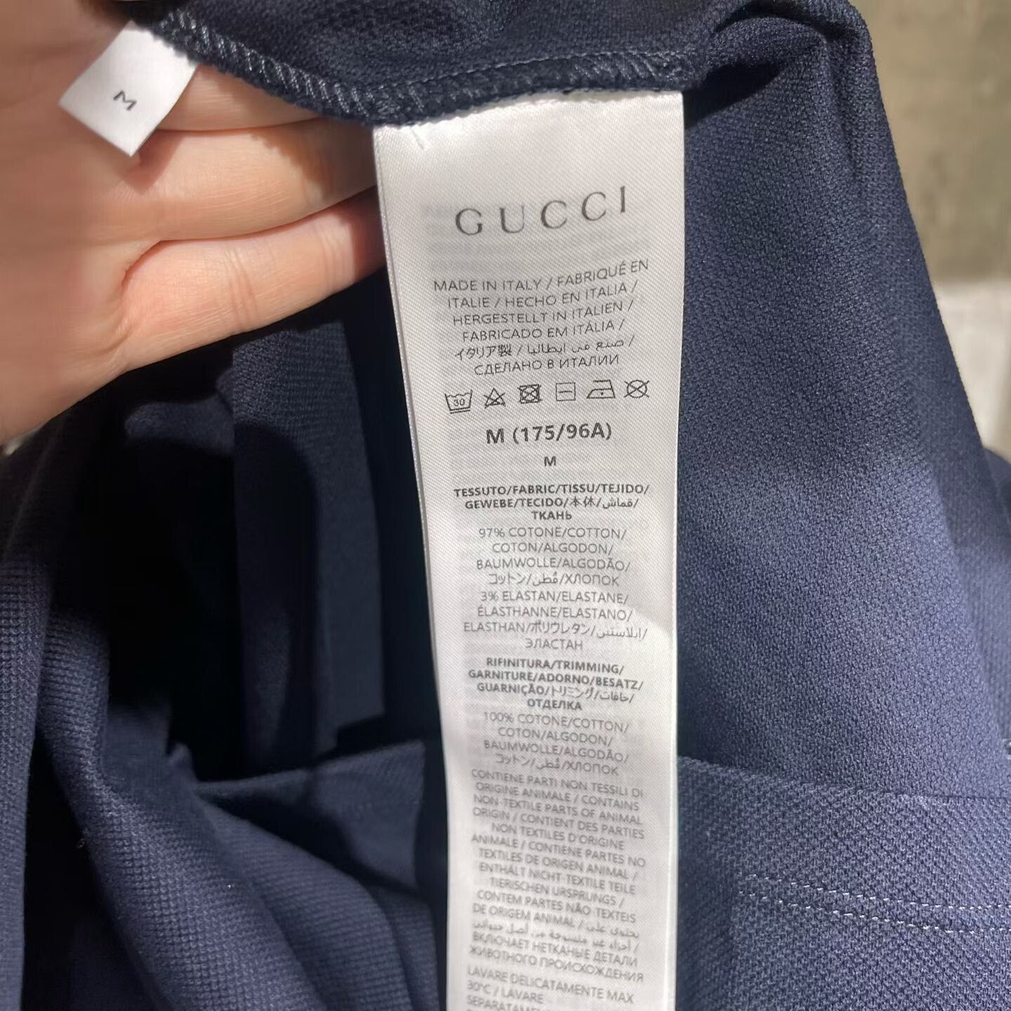 Gucci Gucci Retro Blue Polo m Men Size US M / EU 48-50 / 2 - 6 Thumbnail