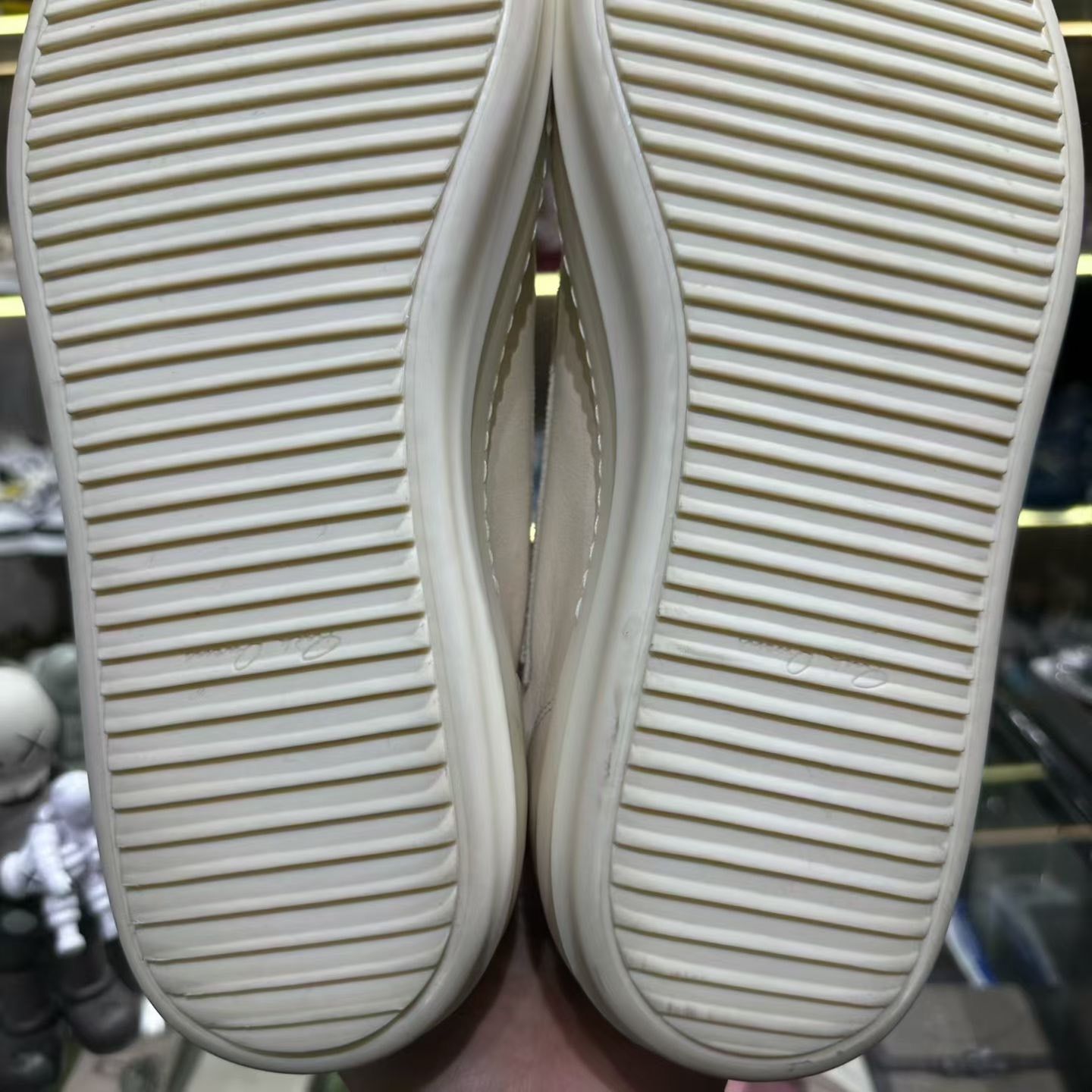 Rick Owens Rick Owens Leather White Hitop Sneakers 12 Men Size US 12 / EU 45 - 6 Thumbnail