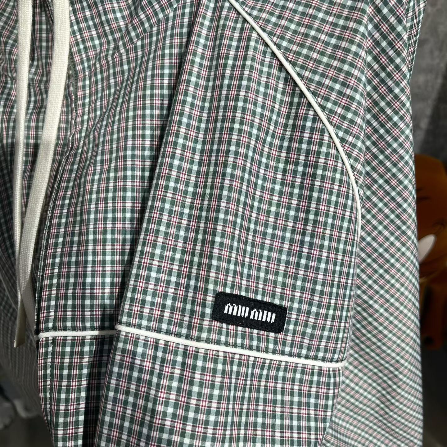 Miu Miu Miu Miu Plaid Multi Hoodie S Men Size US S / EU 44-46 / 1 - 3 Thumbnail